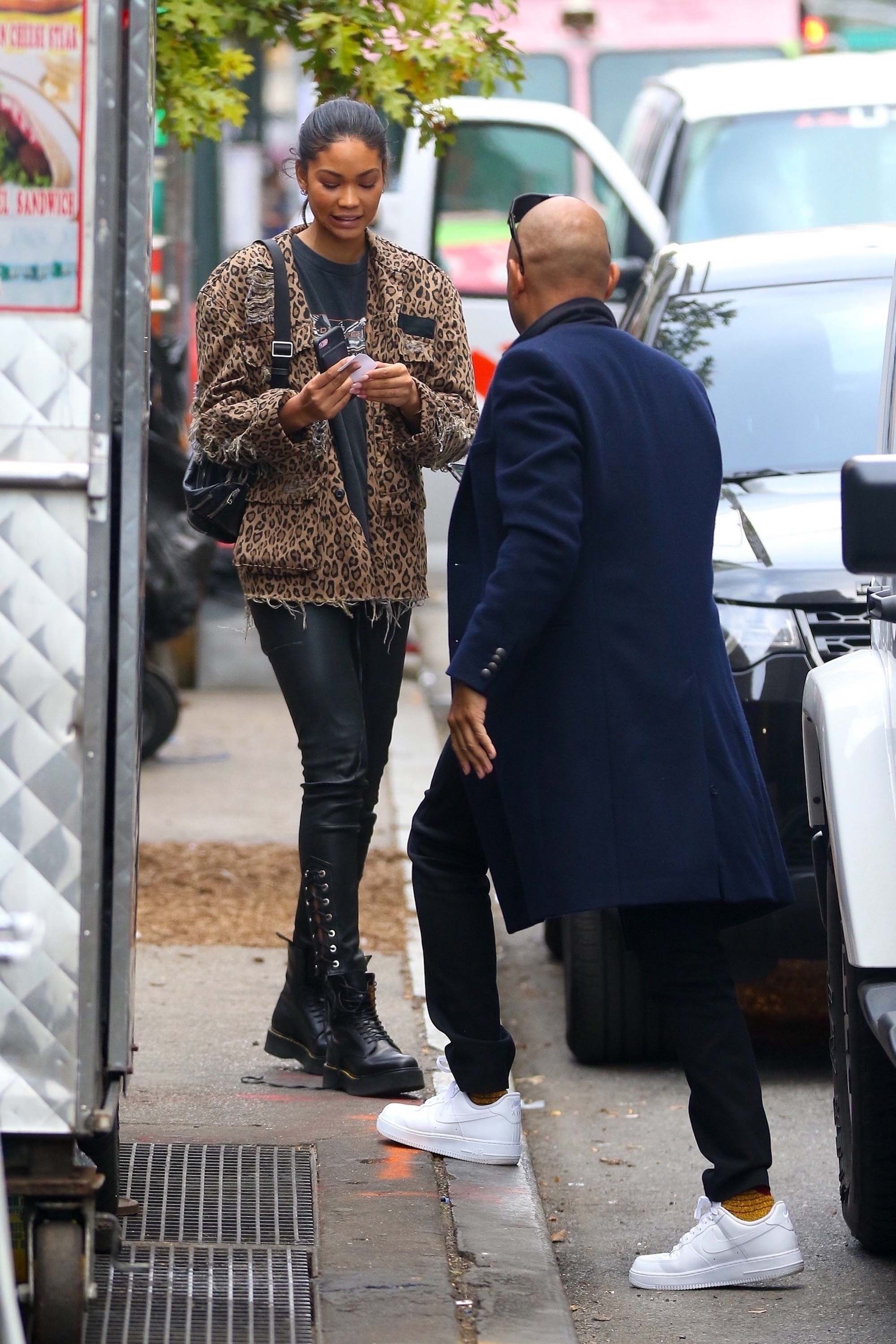 Chanel Iman out in NYC