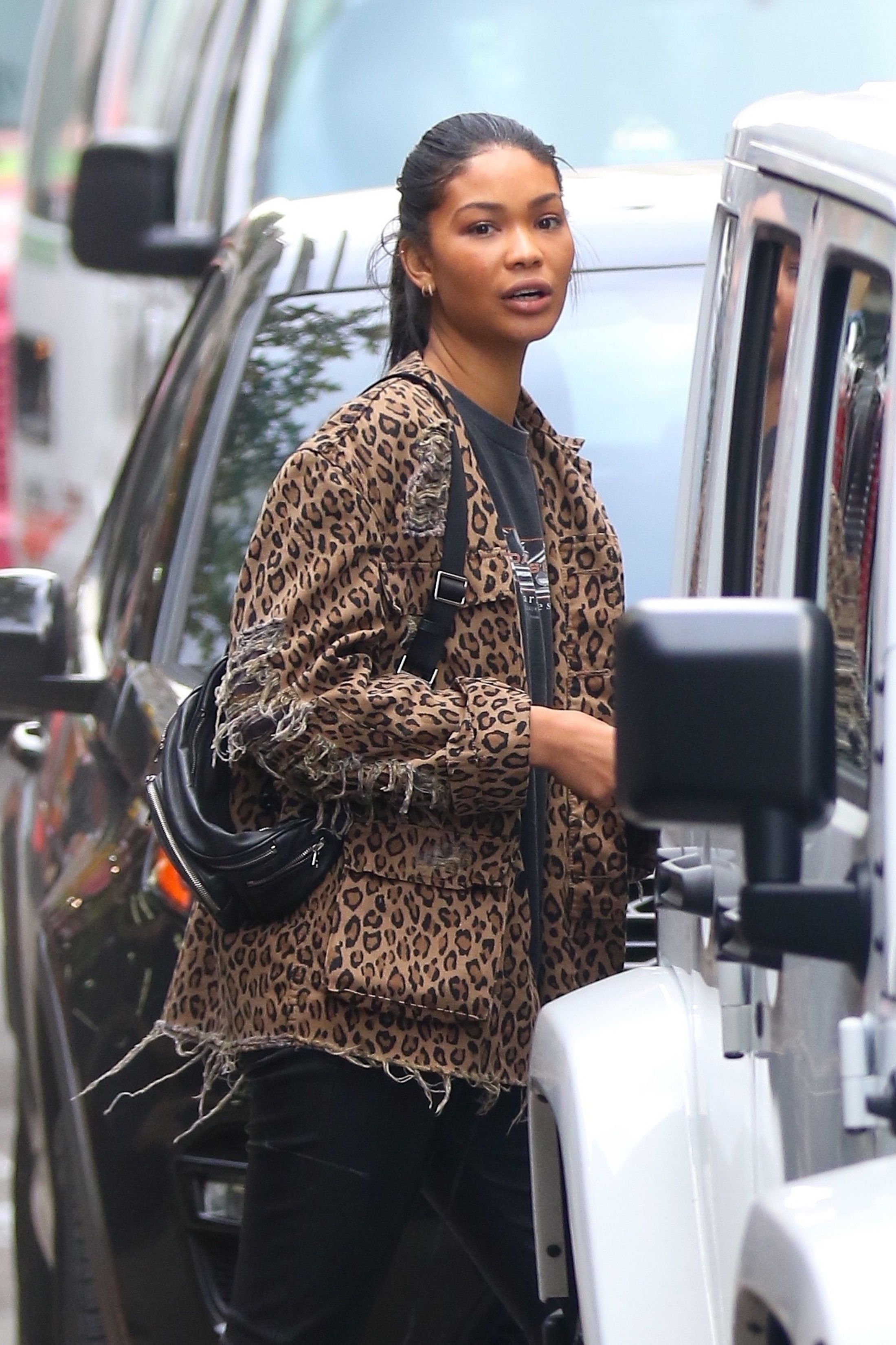 Chanel Iman out in NYC