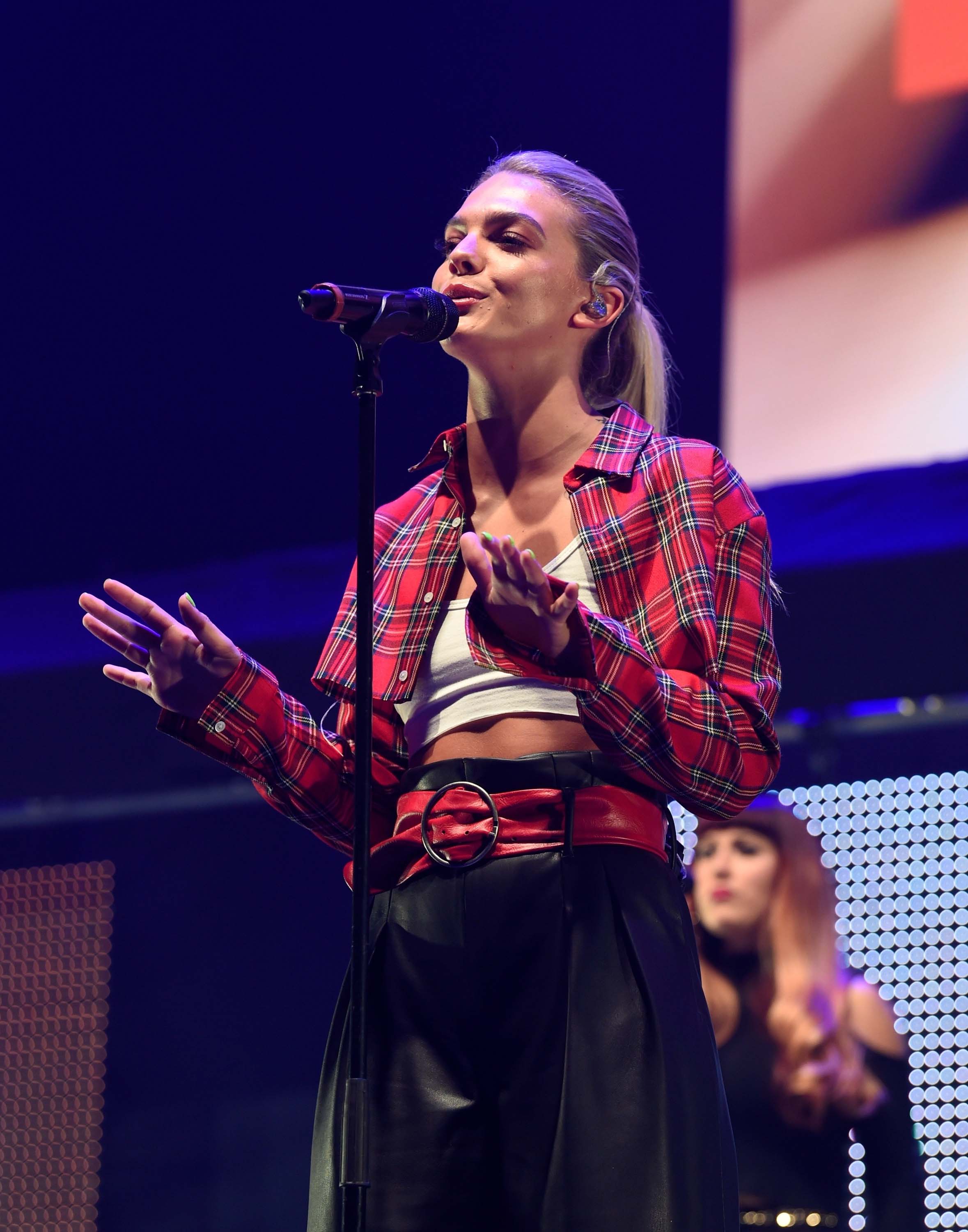 Louisa Johnson attends The Radio City Christmas Live 2017 gig