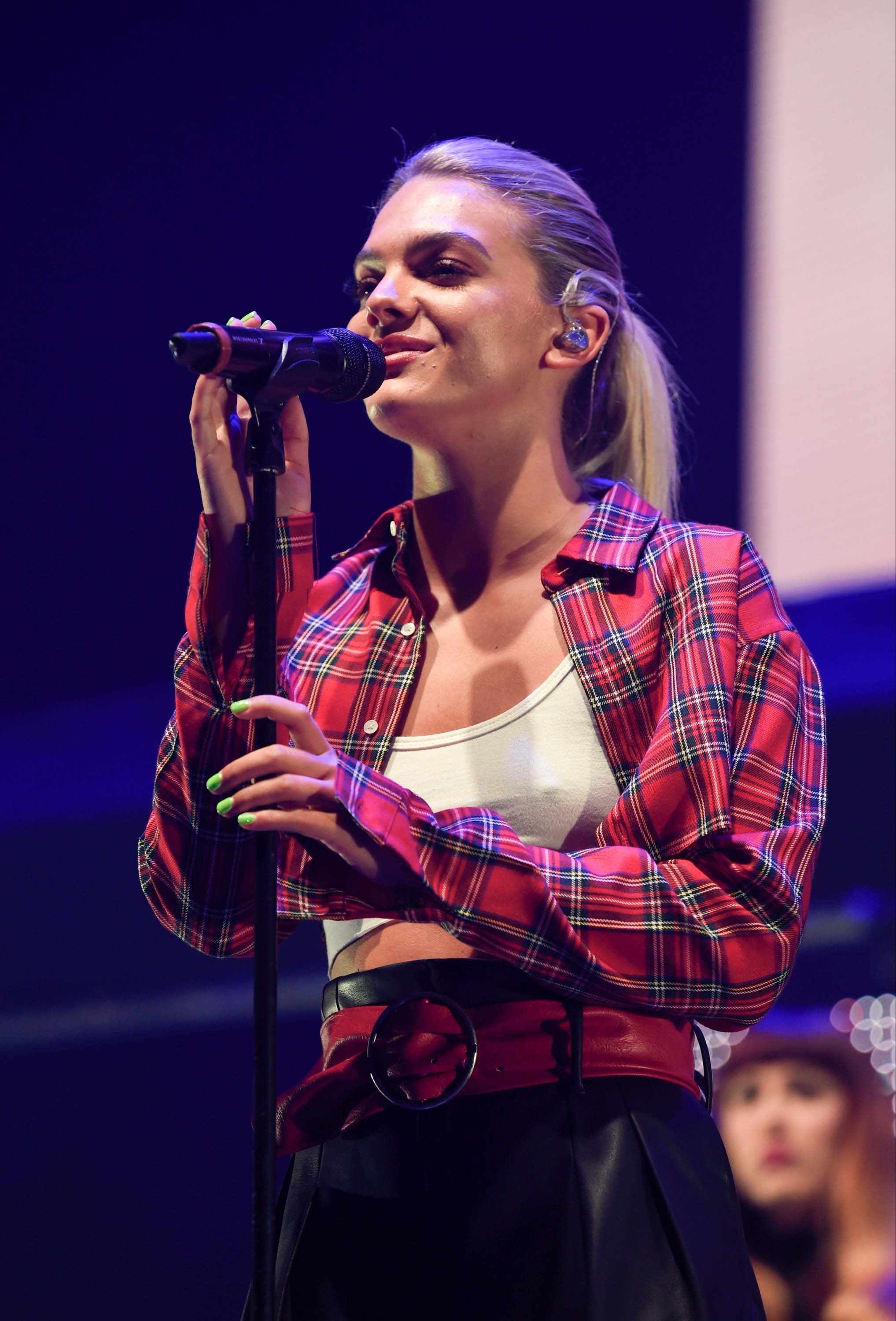 Louisa Johnson attends The Radio City Christmas Live 2017 gig