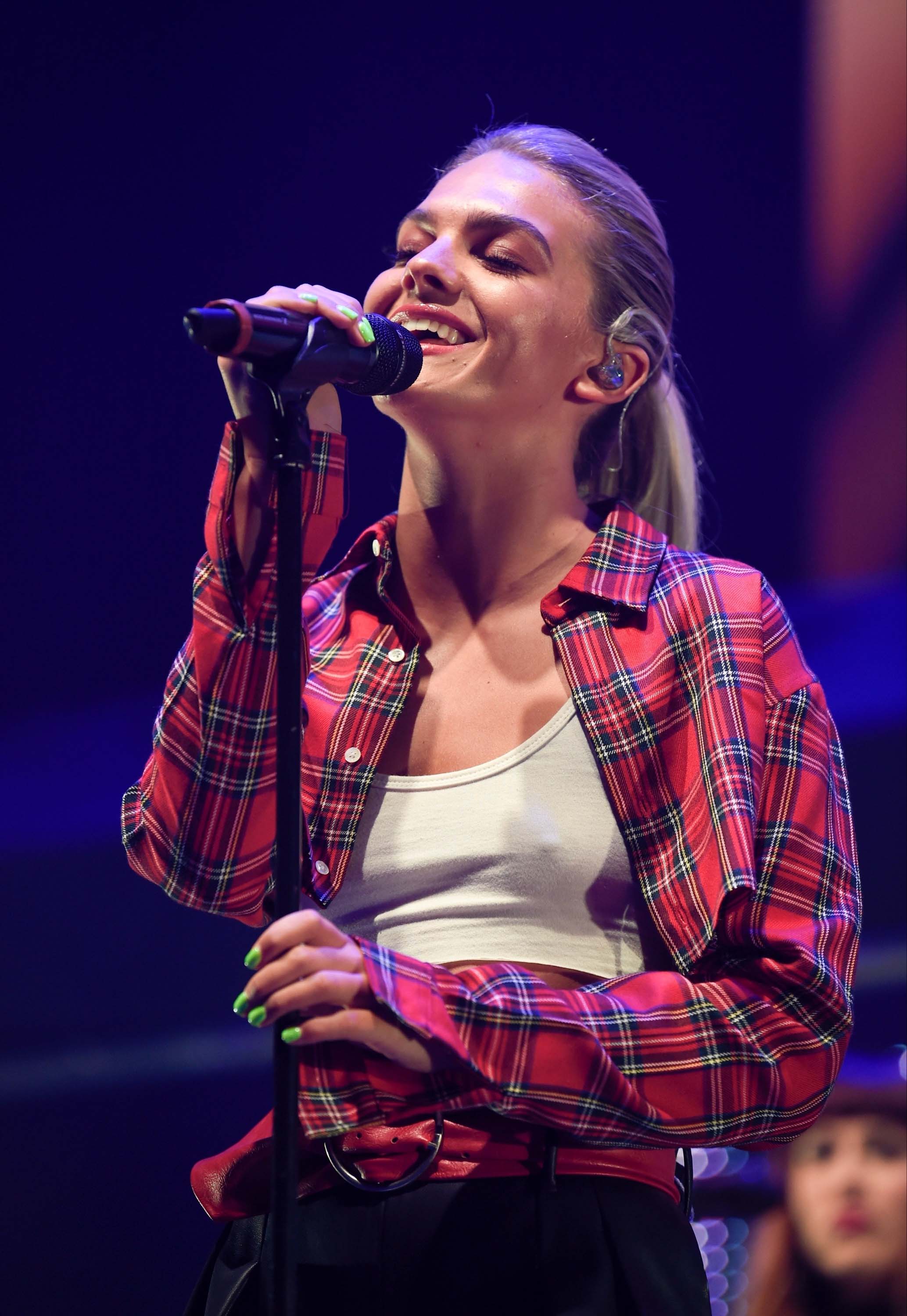 Louisa Johnson attends The Radio City Christmas Live 2017 gig