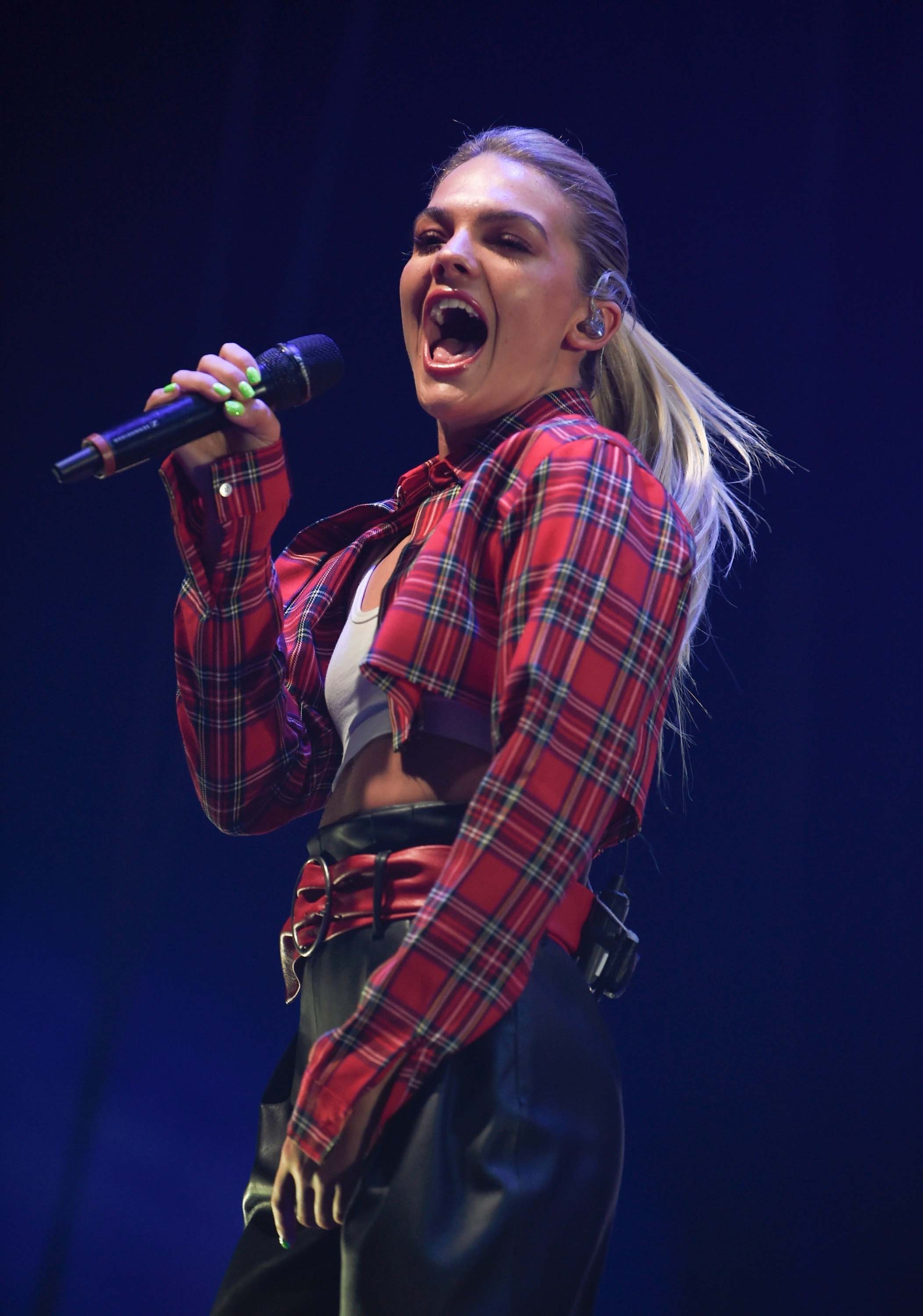 Louisa Johnson attends The Radio City Christmas Live 2017 gig