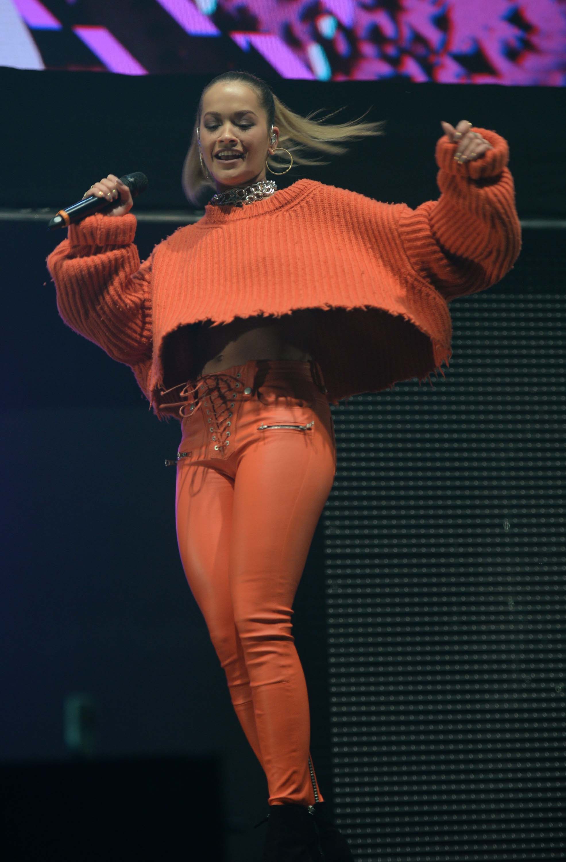 Rita Ora performs at the Key 103 Live Concert