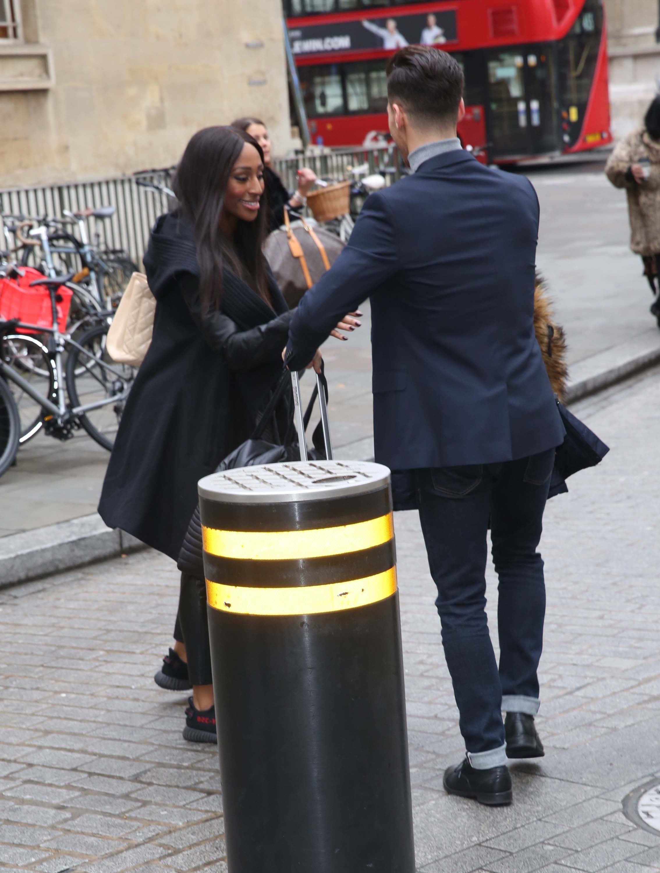 Alexandra Burke spotted leaving BBC Studios