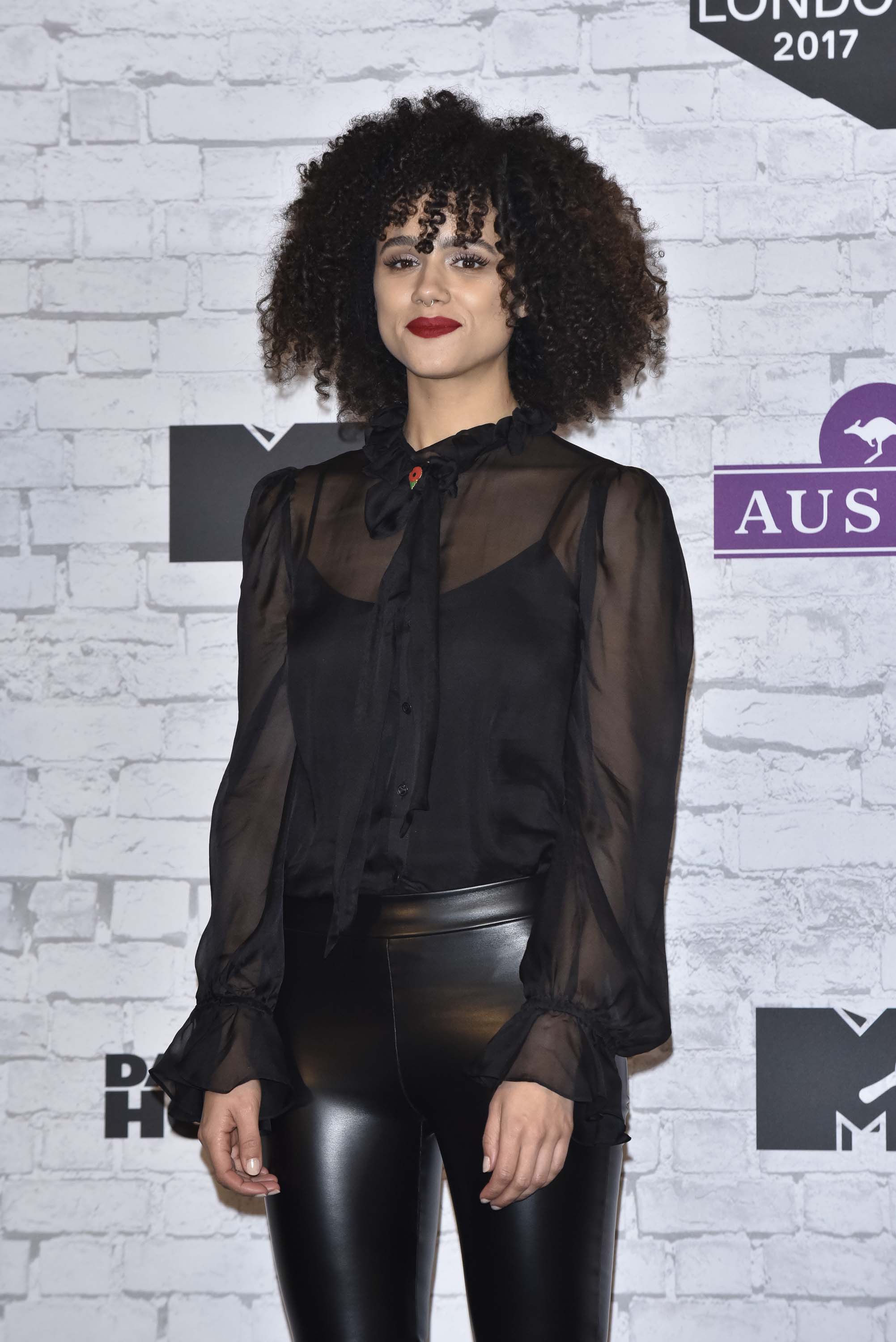 Nathalie Emmanuel attends 24th MTV Europe Music Awards