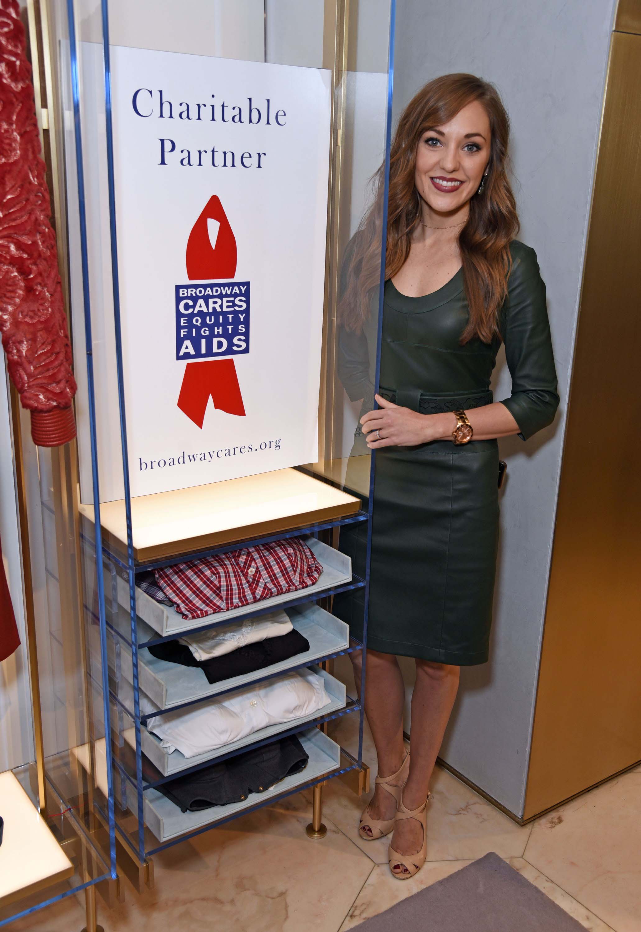 Laura Osnes attends LA PERLA Partners with Broadway Cares / Equity Fights AIDS