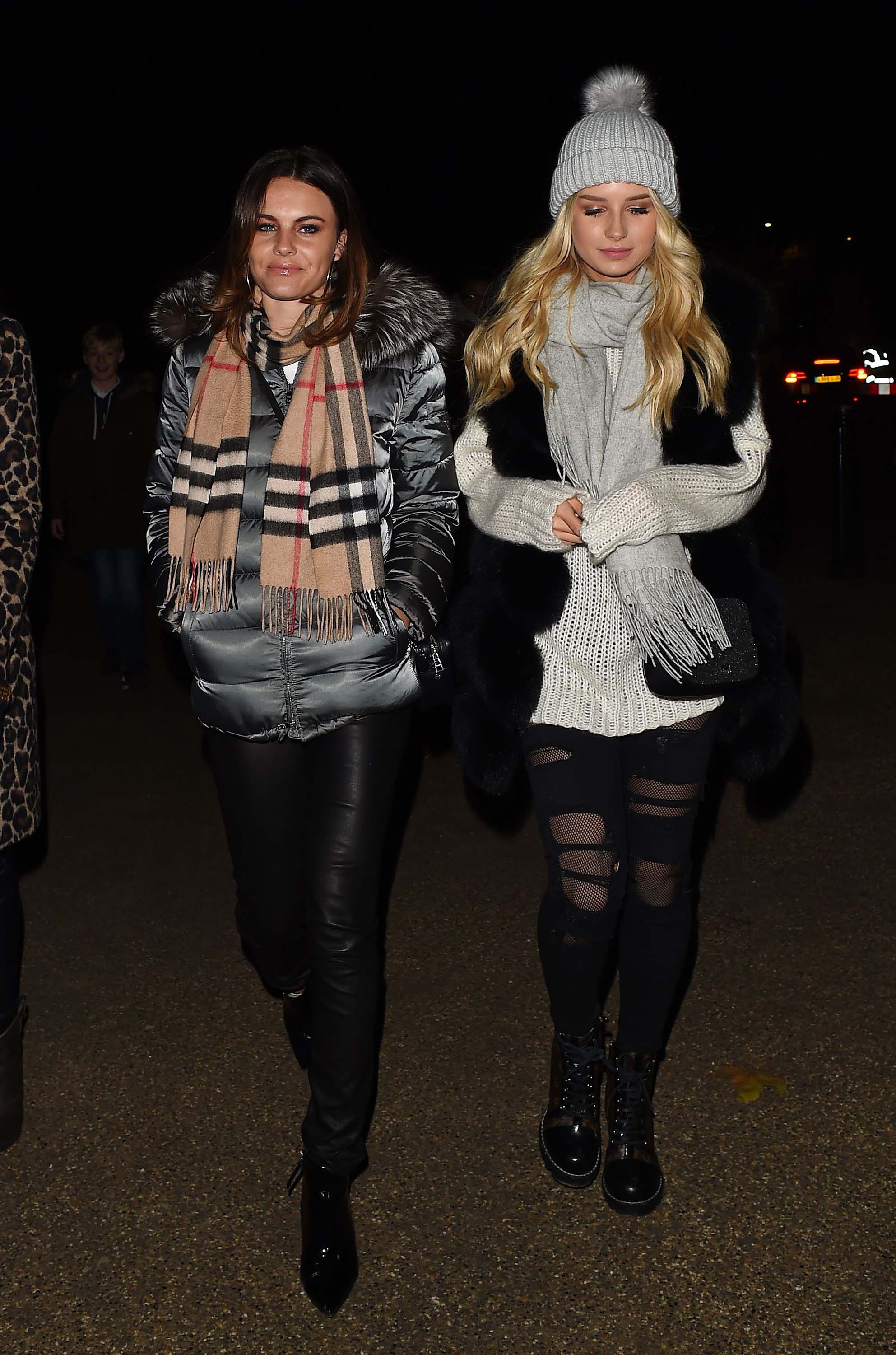 Lottie Moss & Emily Blackwell seen at Winter Wonderland