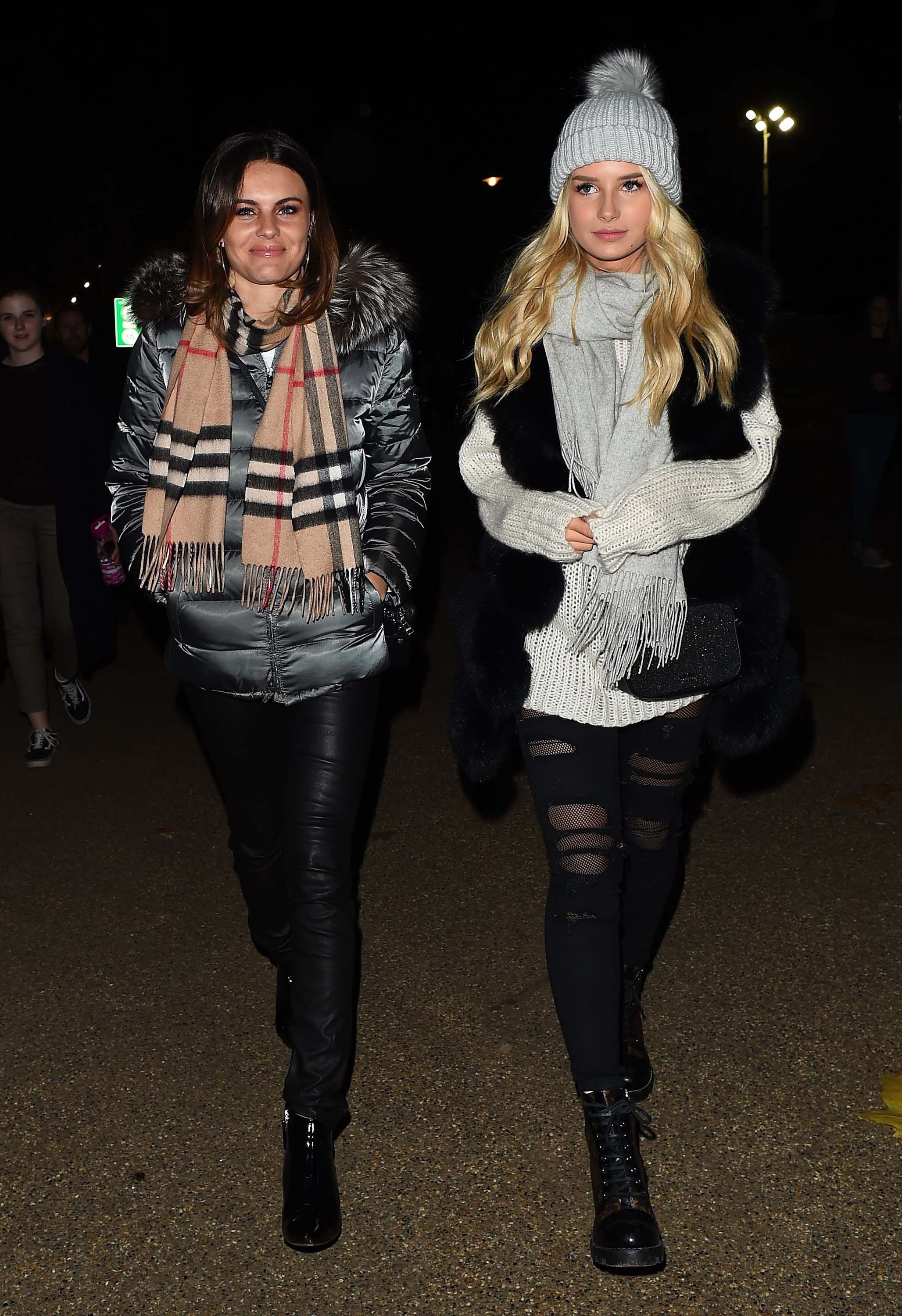 Lottie Moss & Emily Blackwell seen at Winter Wonderland