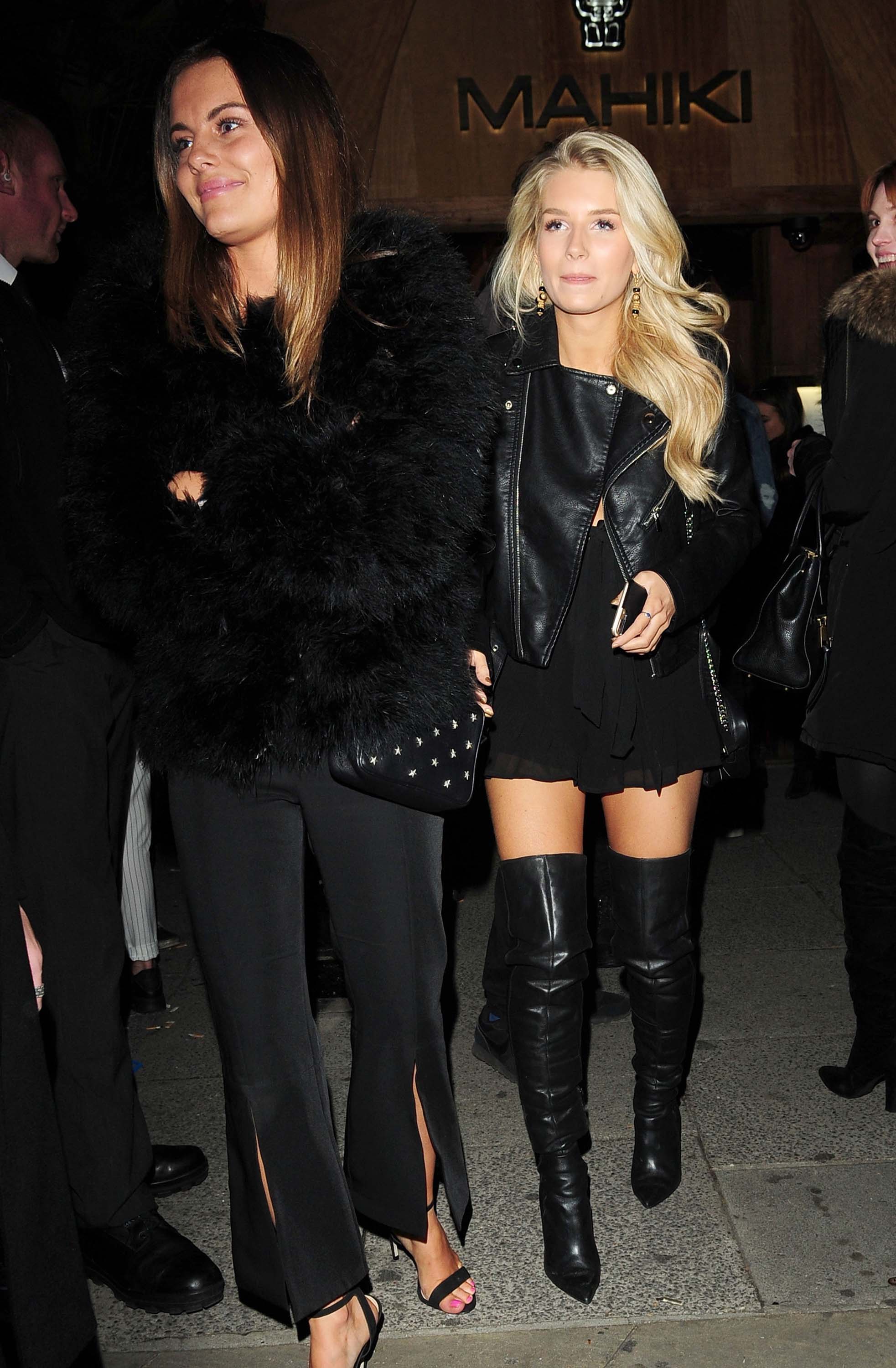 Lottie Moss and Emily Blackwell at the Les Girls Les Boys Launch Party