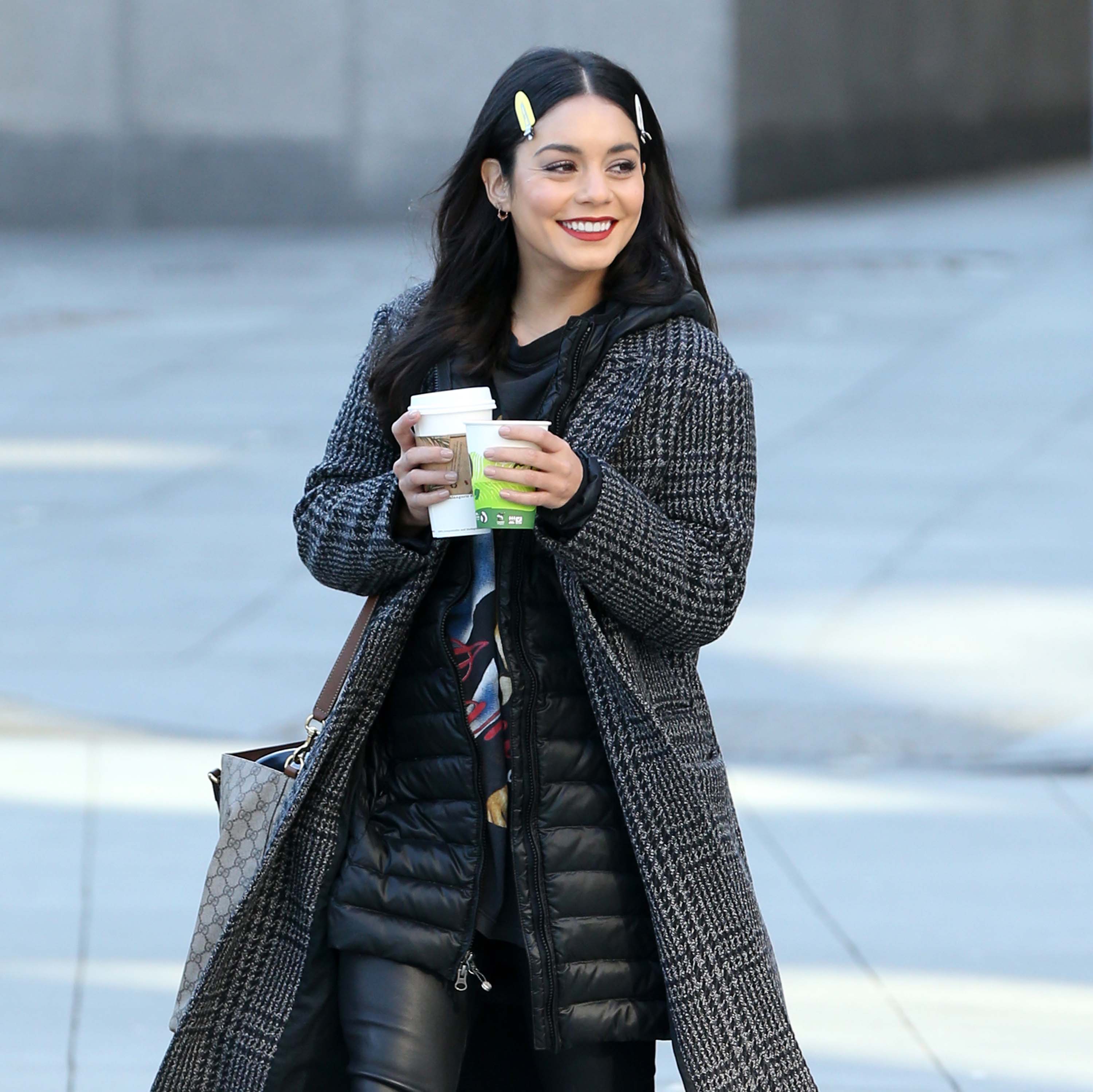 Vanessa Hudgens on the set of ‘Second Act’