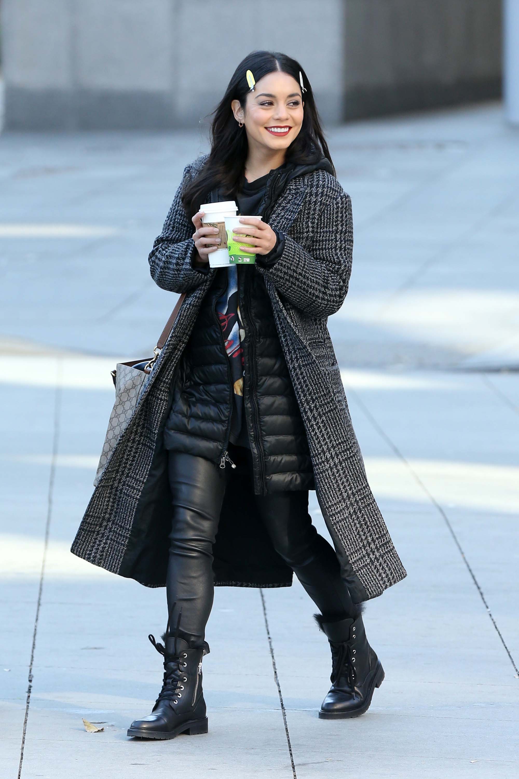 Vanessa Hudgens on the set of ‘Second Act’