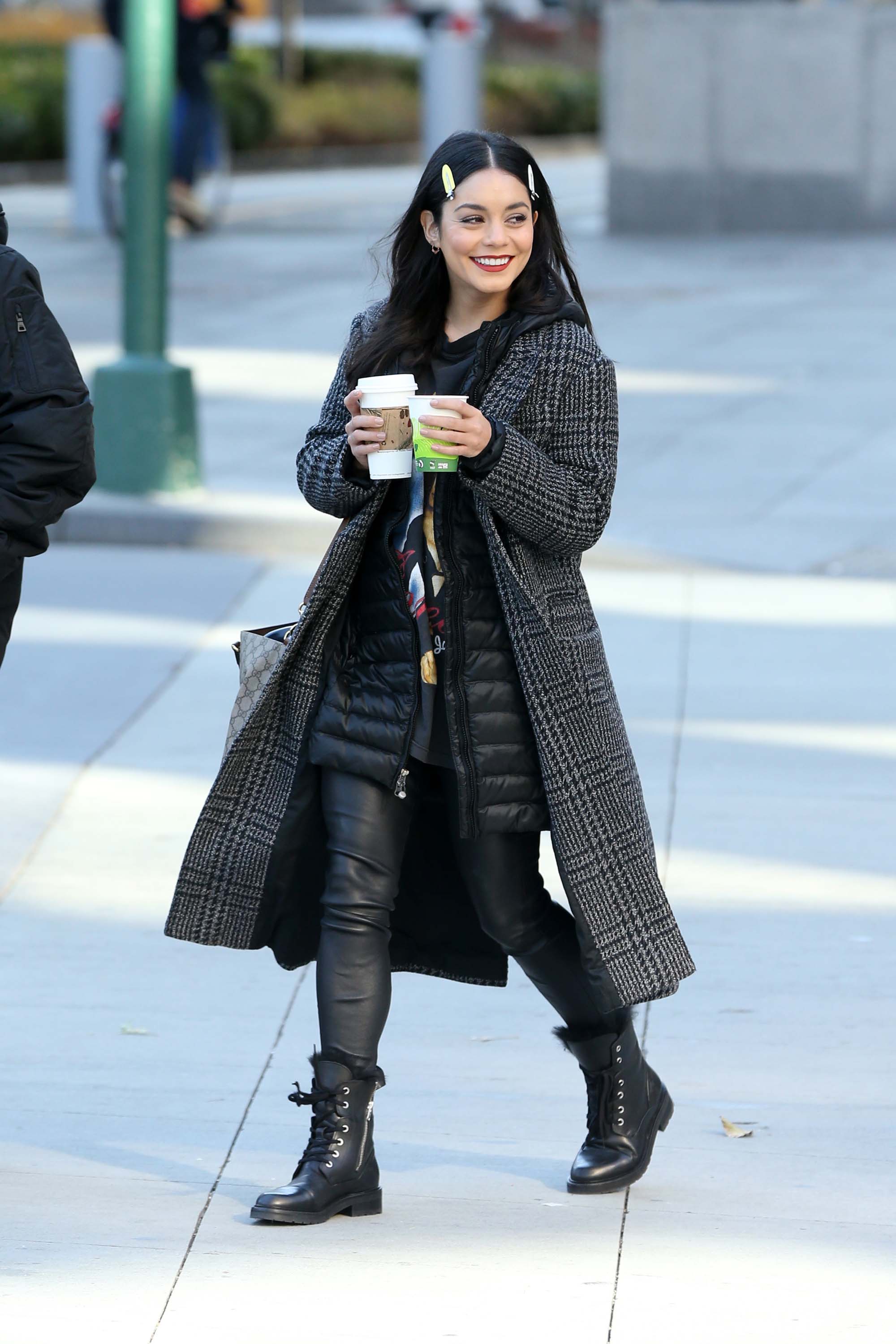 Vanessa Hudgens on the set of ‘Second Act’