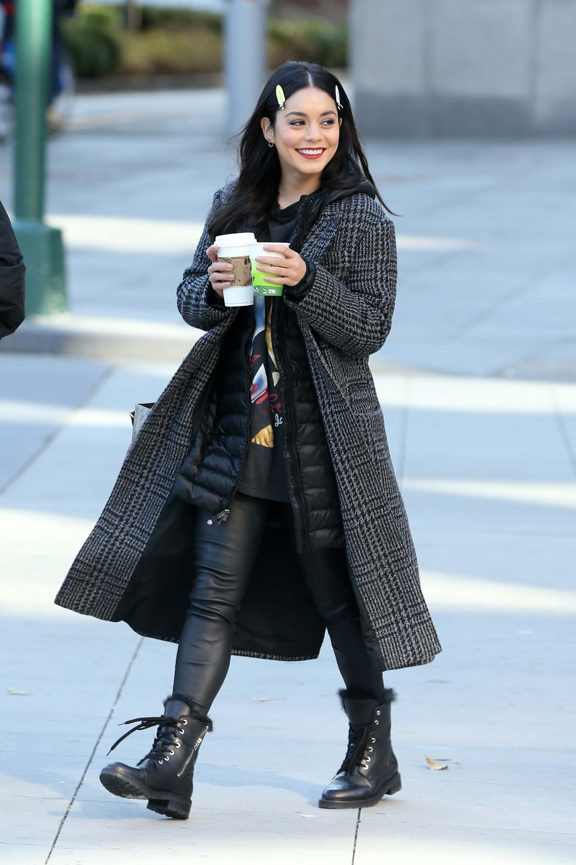 Vanessa Hudgens on the set of ‘Second Act’