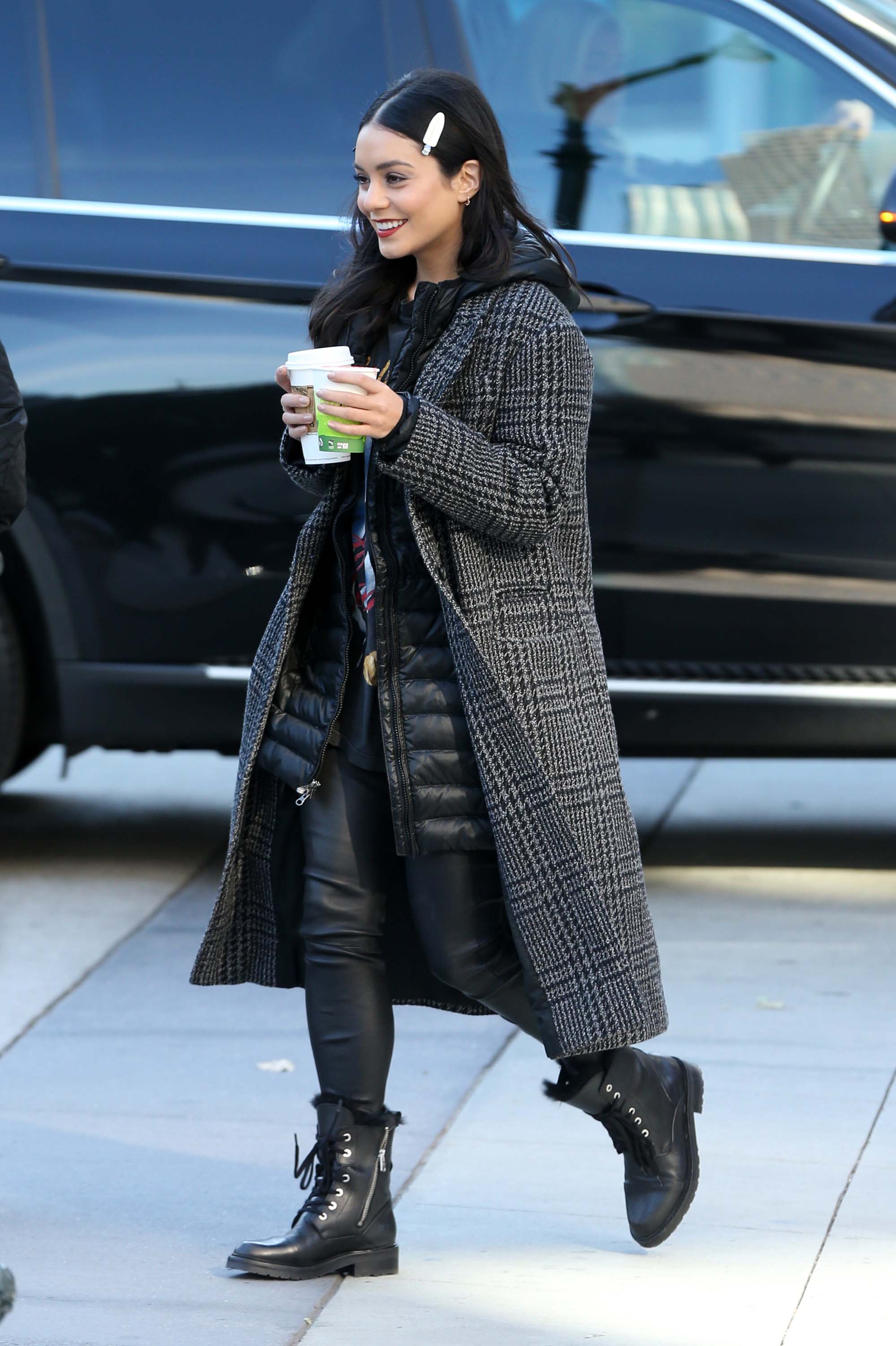 Vanessa Hudgens on the set of ‘Second Act’