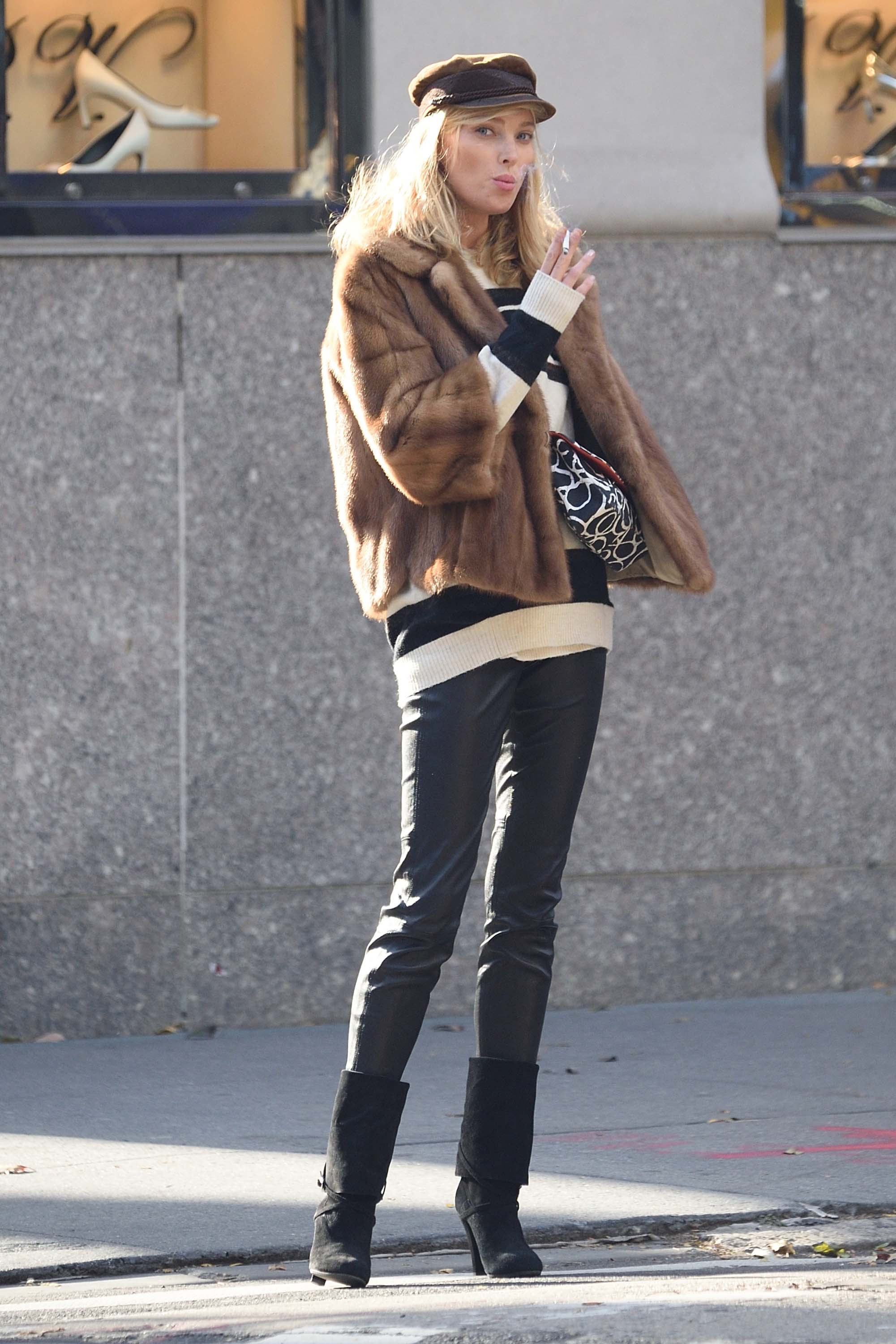 Elsa Hosk out in New York City