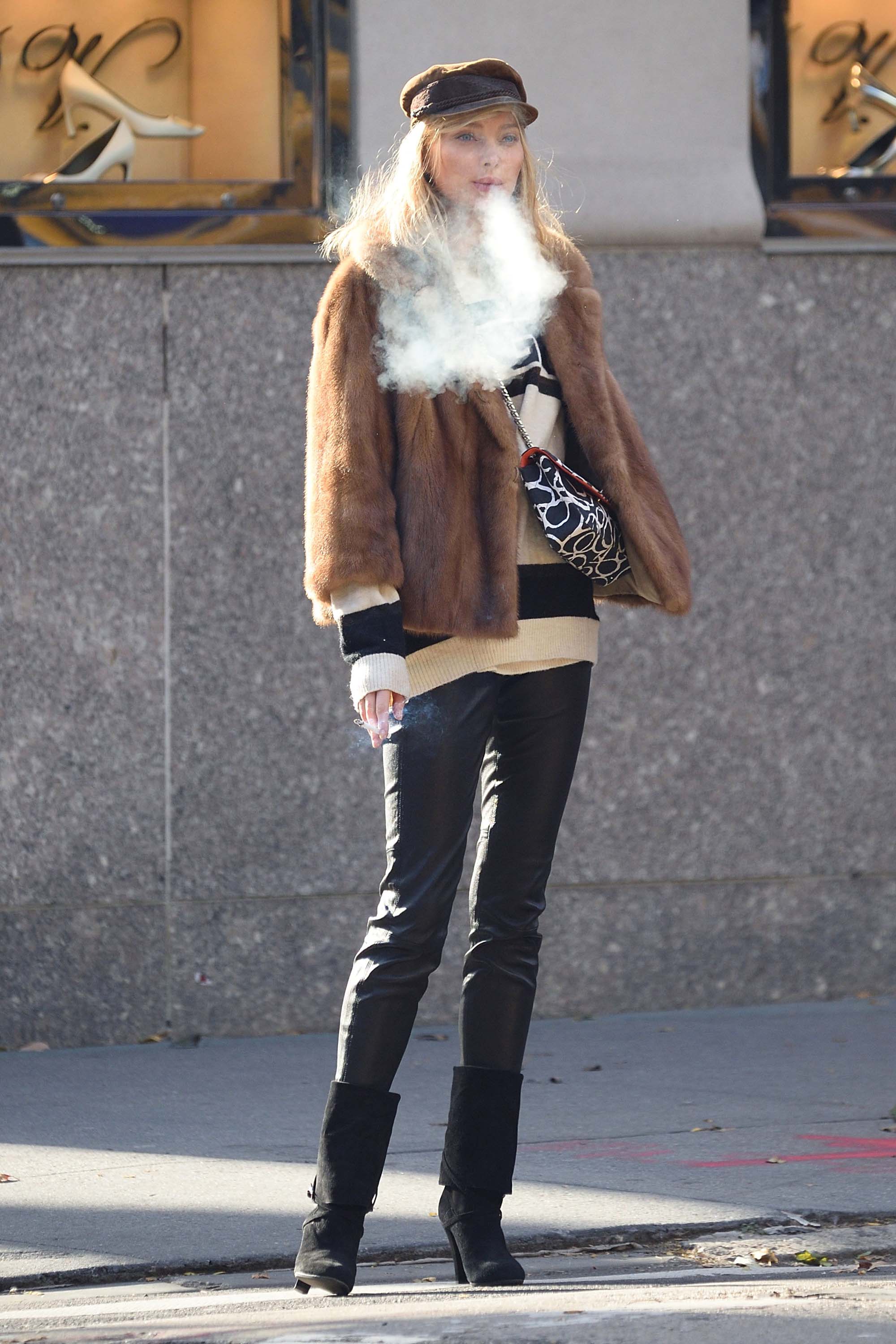 Elsa Hosk out in New York City