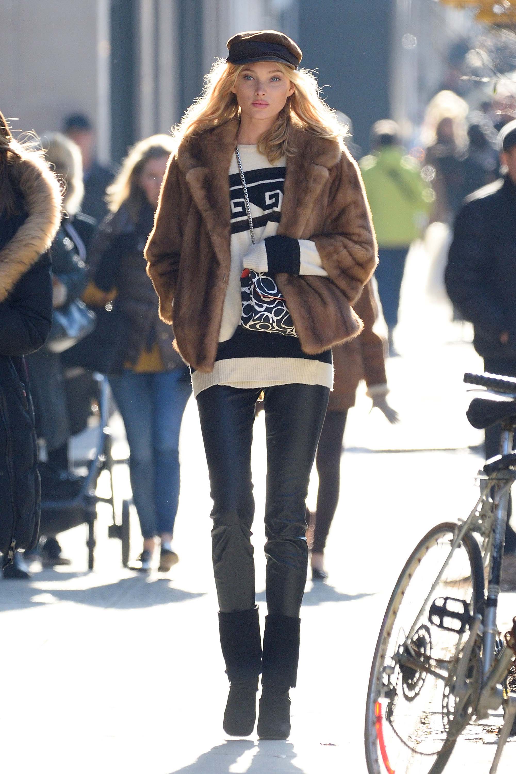 Elsa Hosk out in New York City