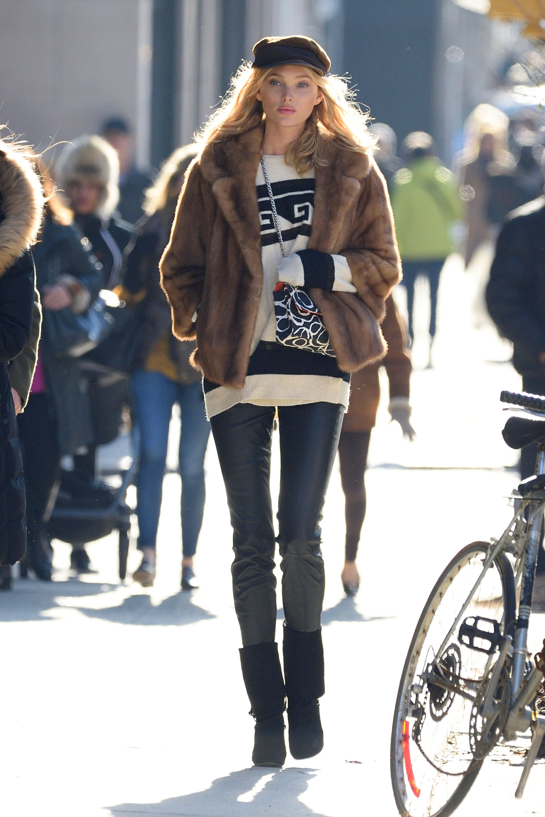 Elsa Hosk out in New York City