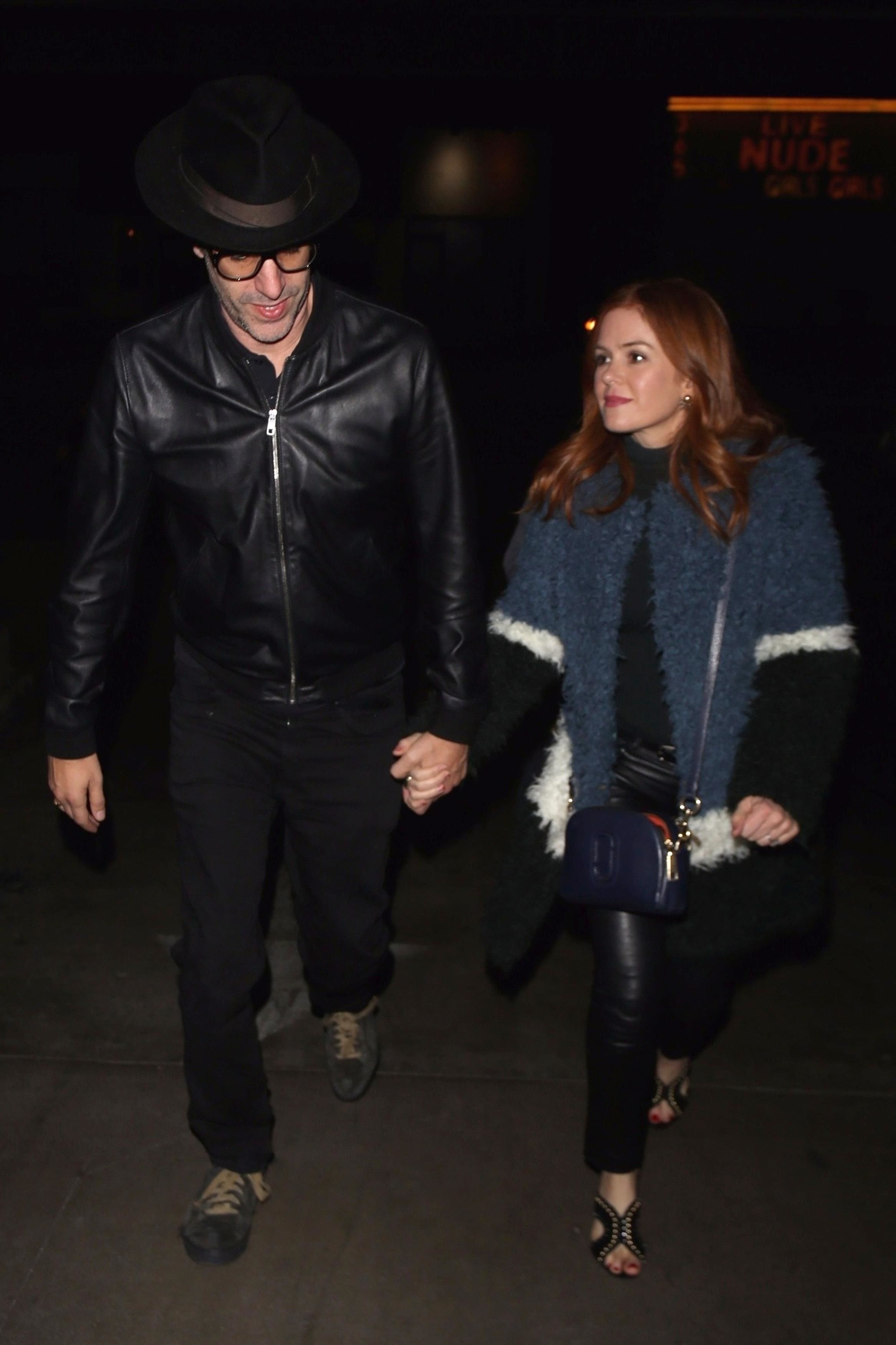 Isla Fisher is seen leaving The Largo Theatre