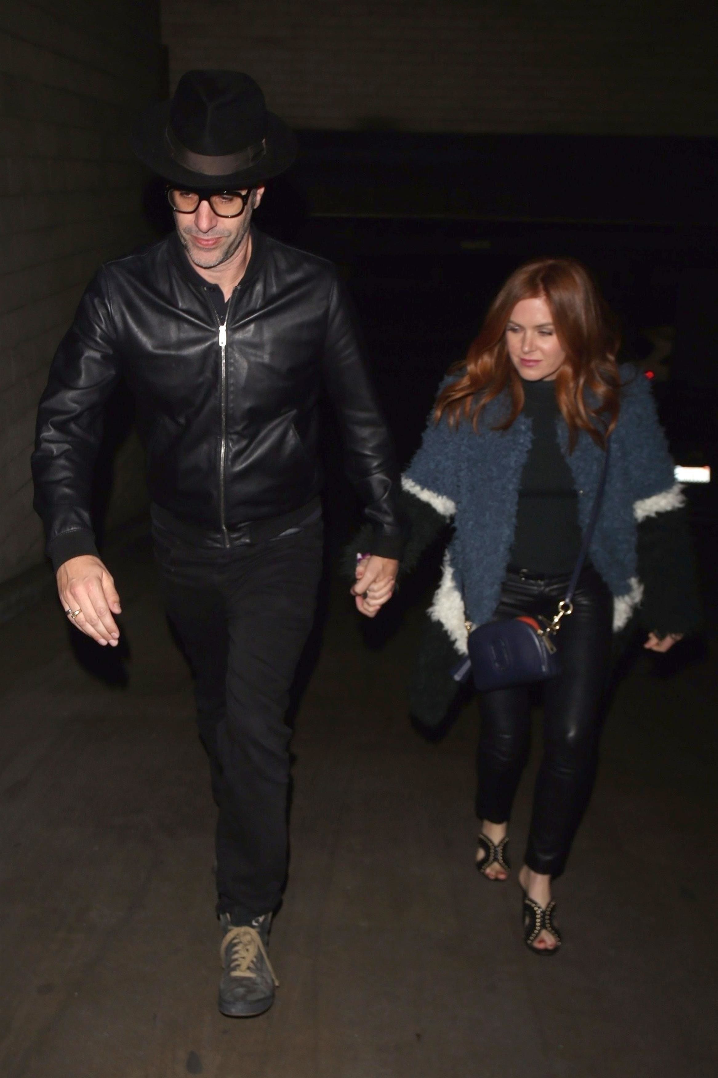 Isla Fisher is seen leaving The Largo Theatre