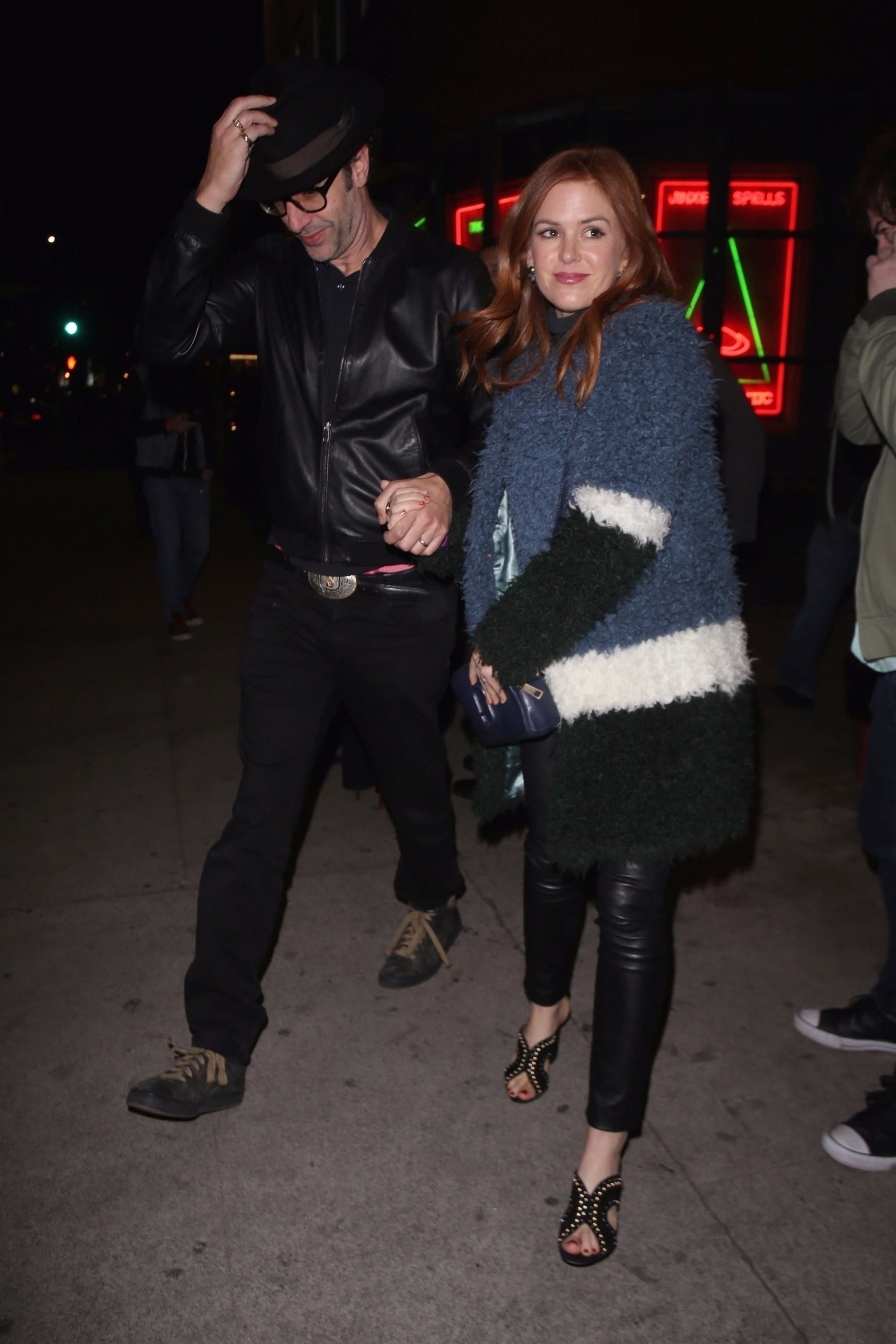 Isla Fisher is seen leaving The Largo Theatre