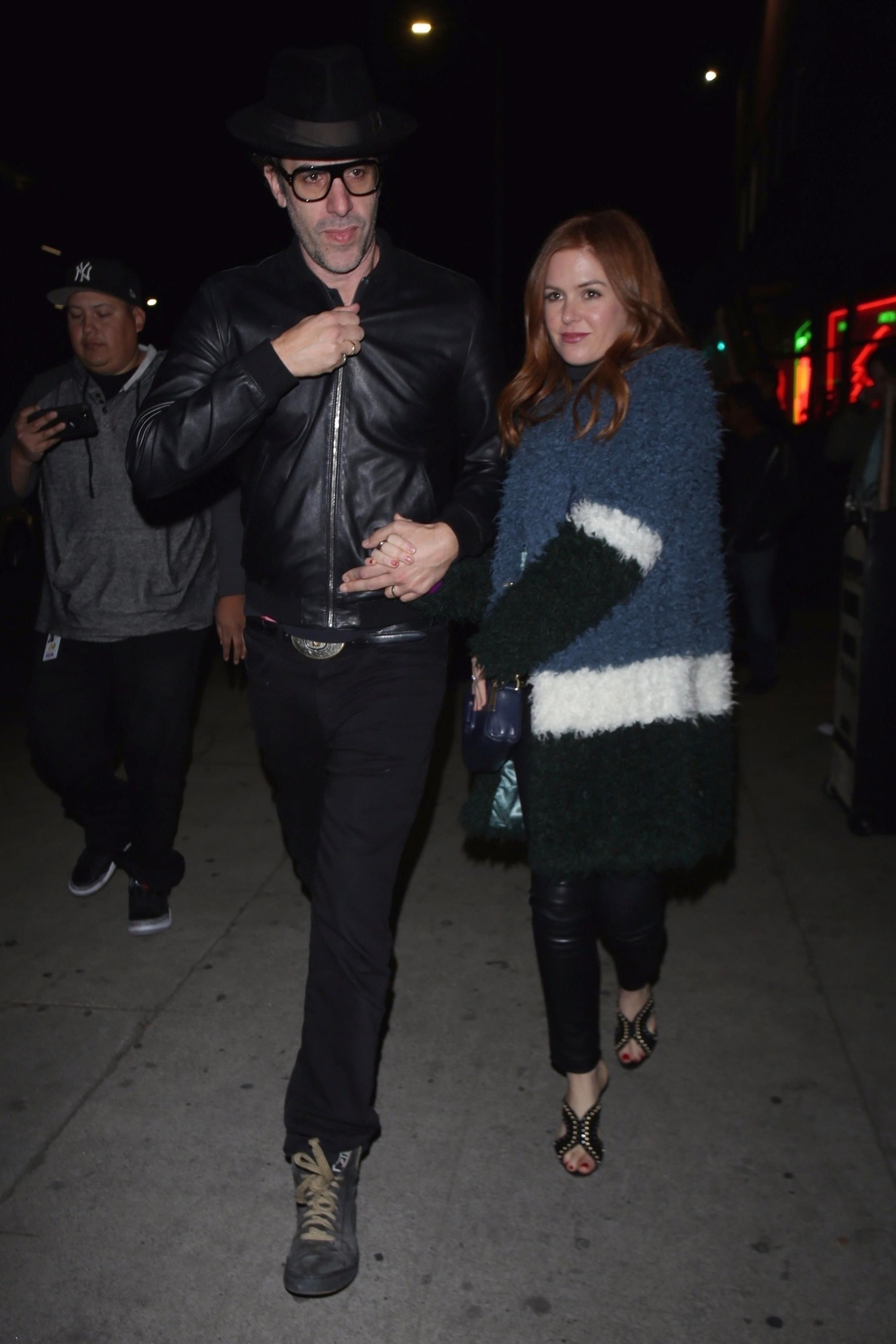 Isla Fisher is seen leaving The Largo Theatre