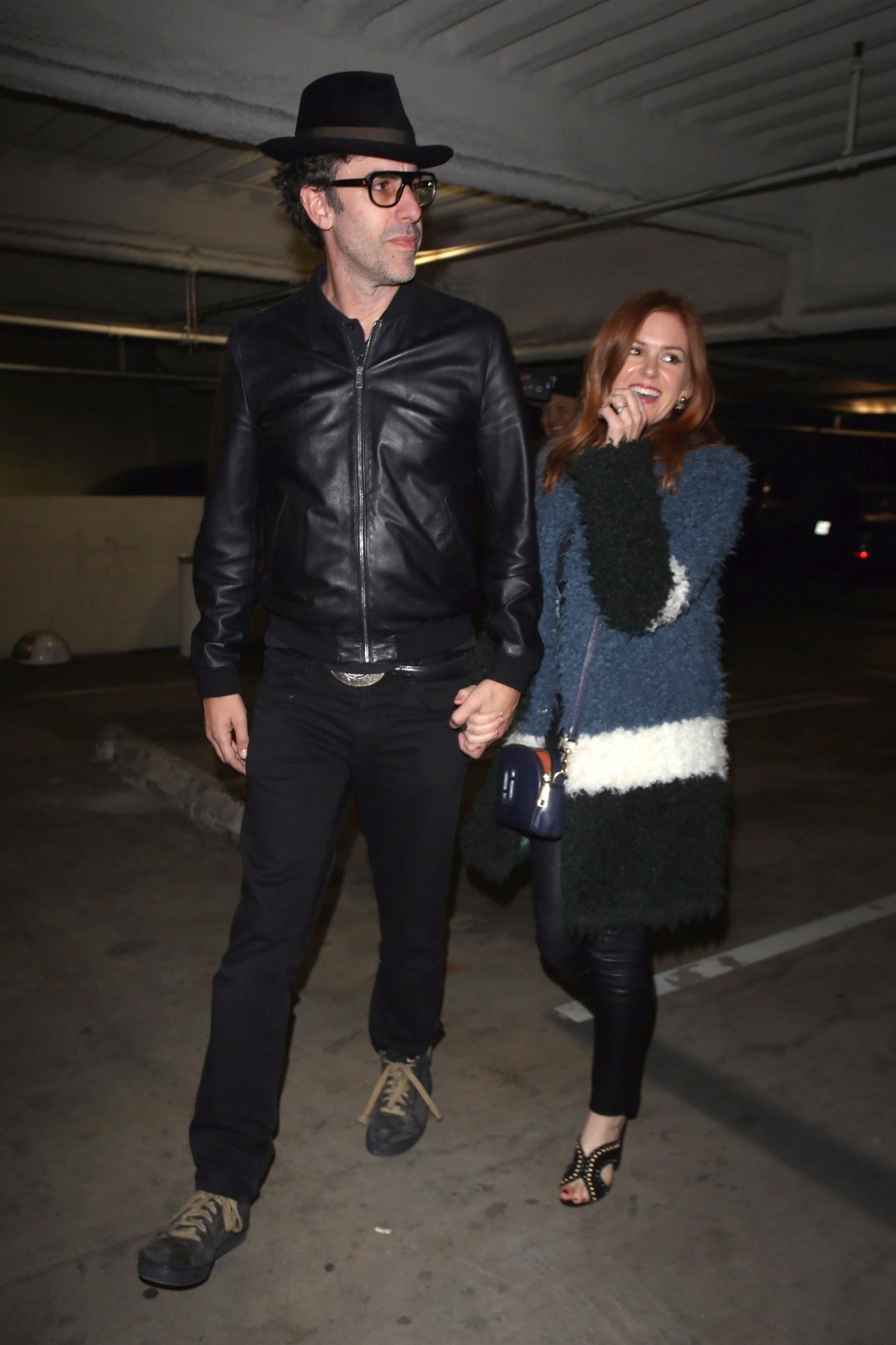 Isla Fisher is seen leaving The Largo Theatre