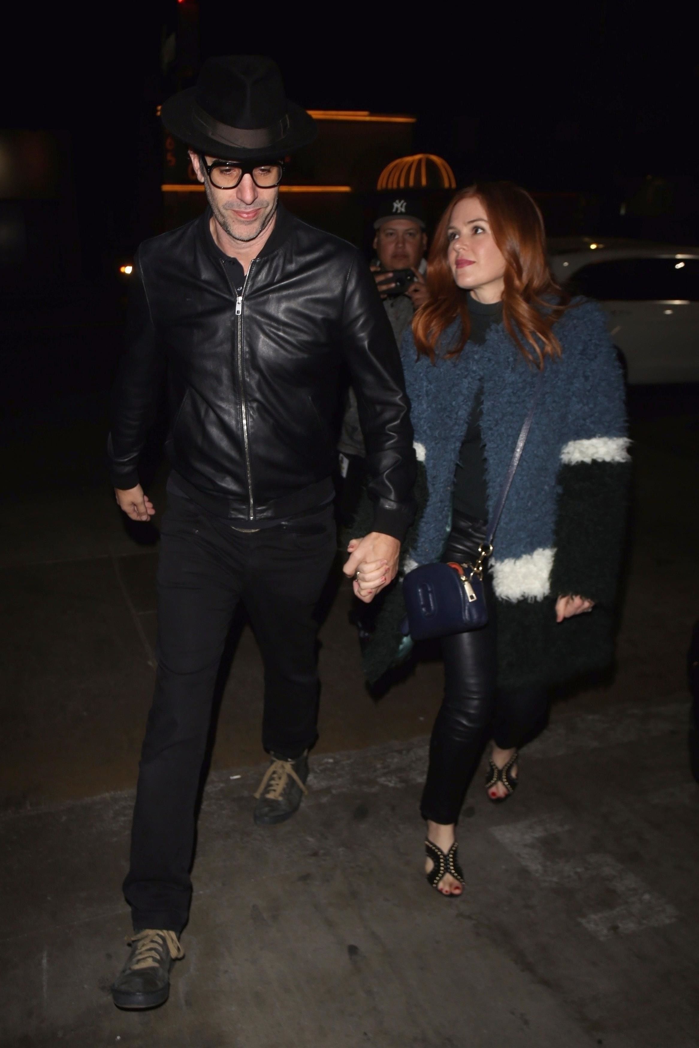 Isla Fisher is seen leaving The Largo Theatre