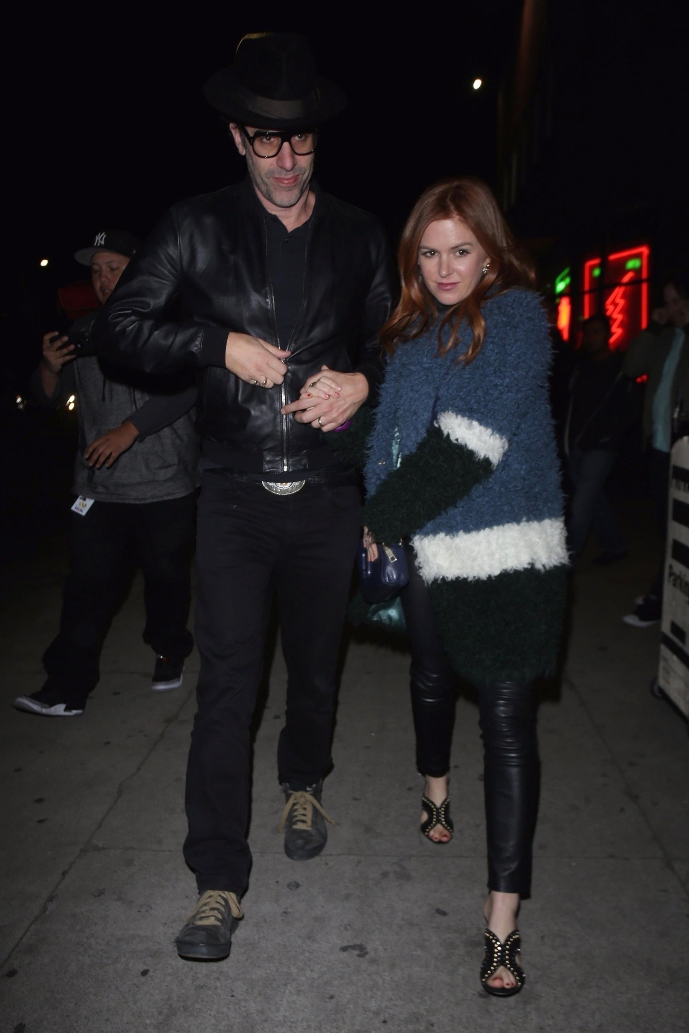 Isla Fisher is seen leaving The Largo Theatre