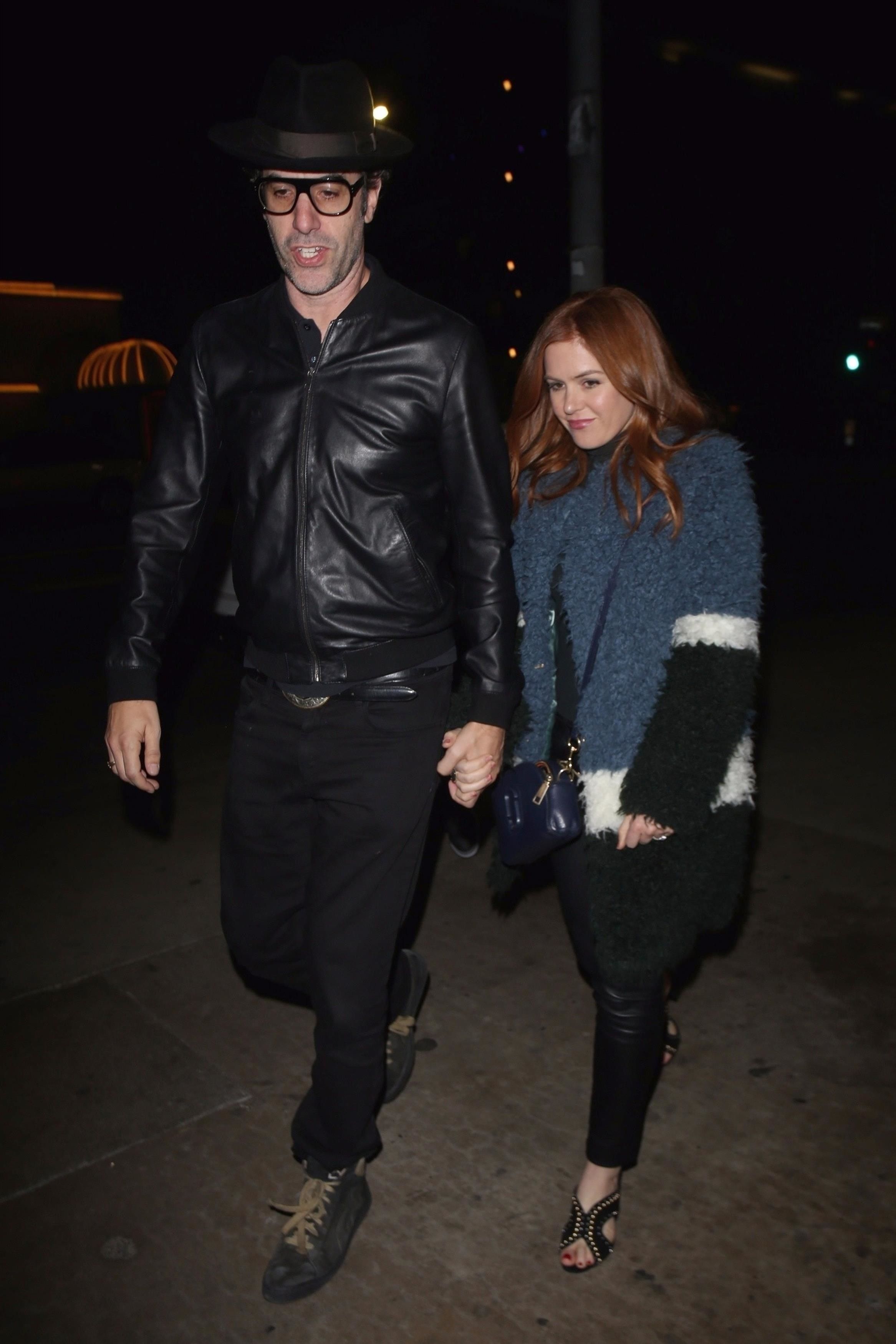 Isla Fisher is seen leaving The Largo Theatre