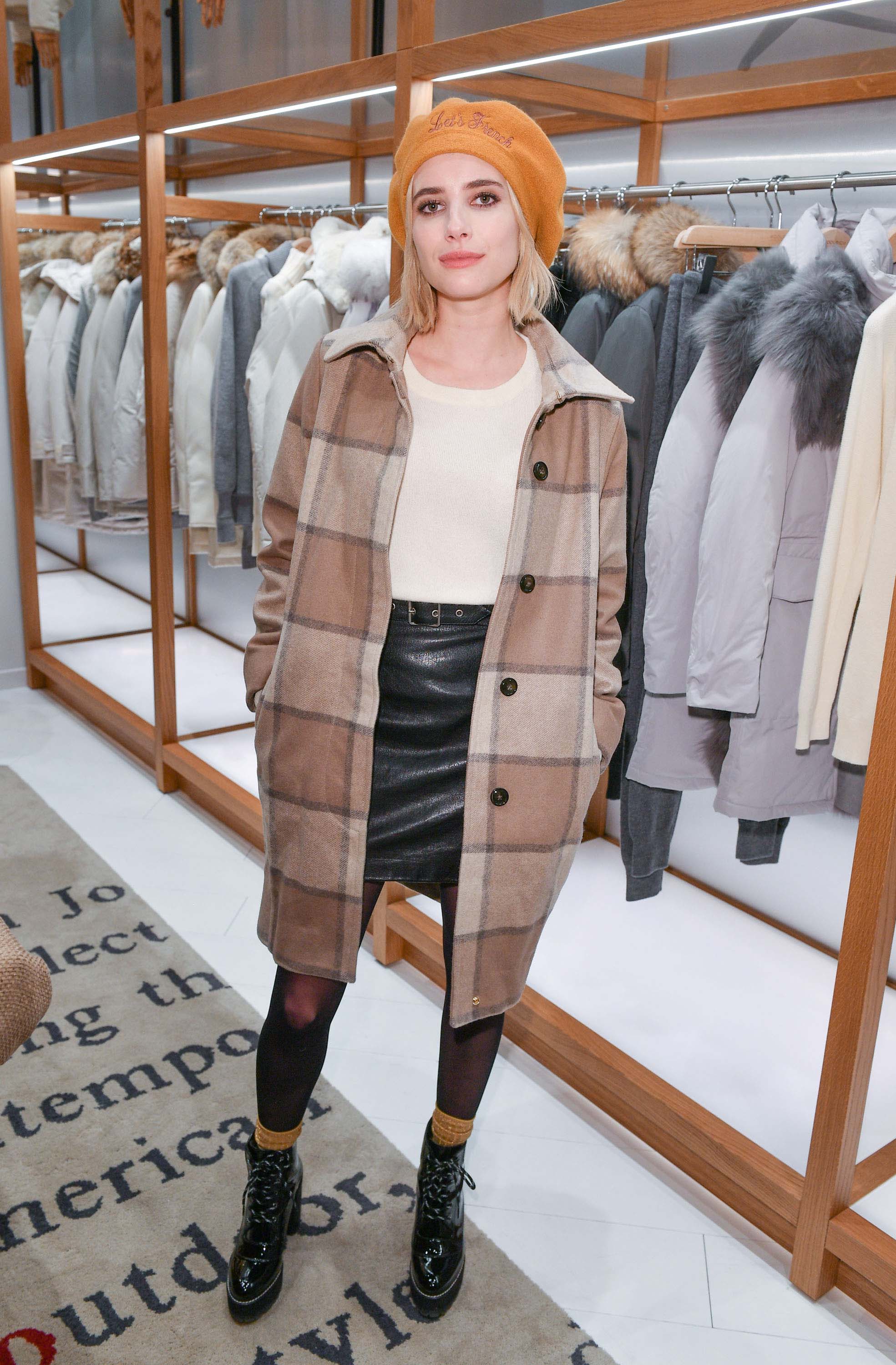 Emma Roberts attends Woolrich Yorkdale Grand Opening