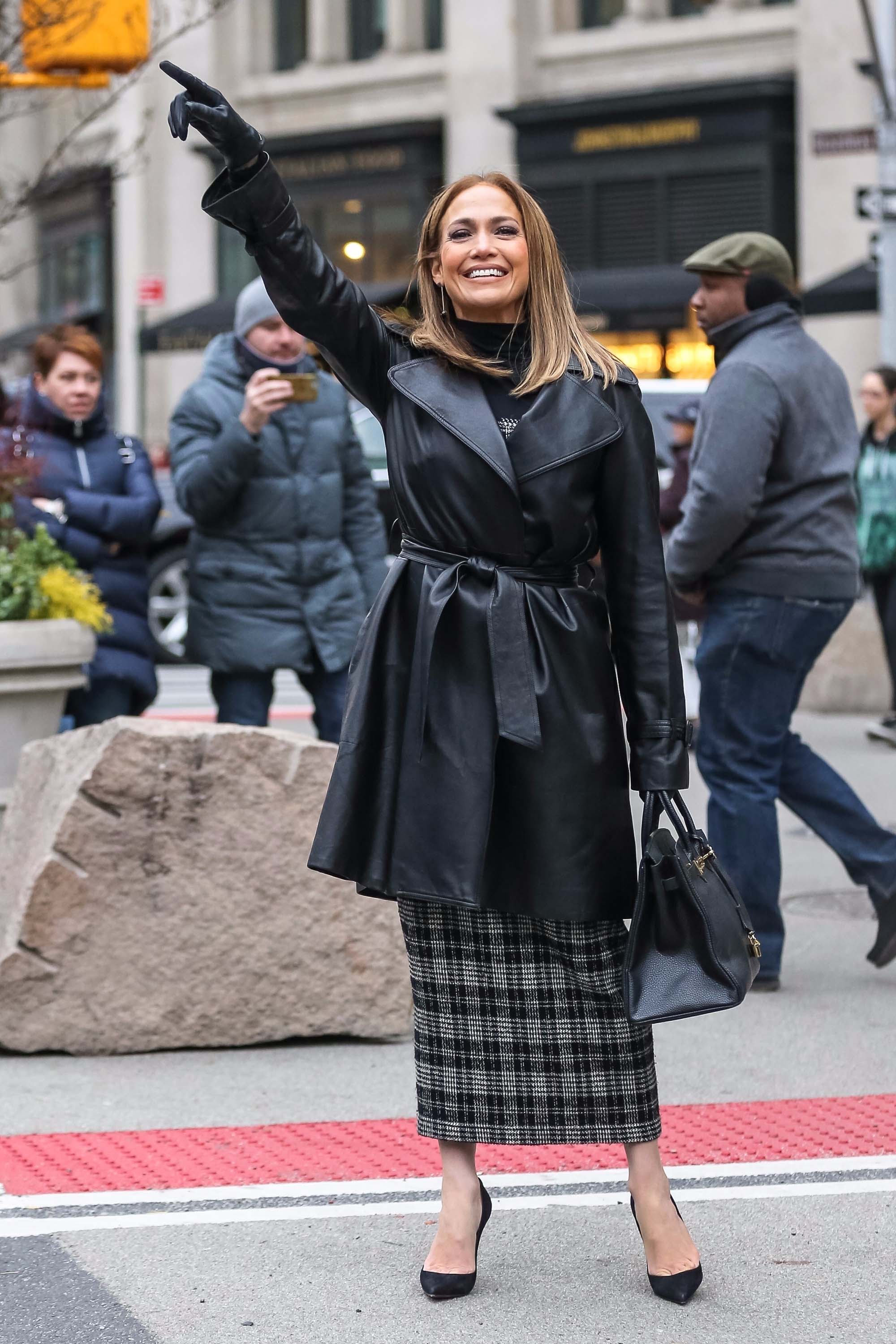 Jennifer Lopez is seen in NYC
