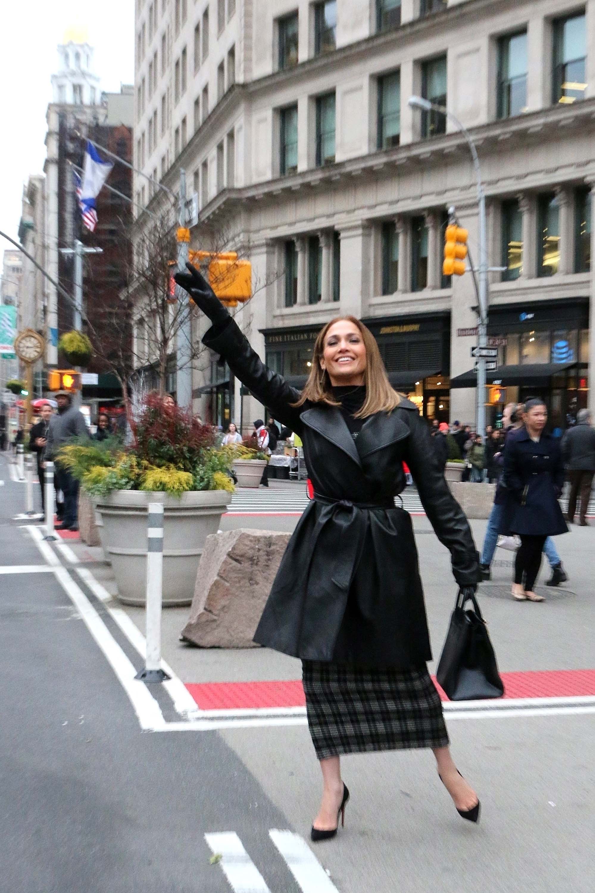 Jennifer Lopez is seen in NYC