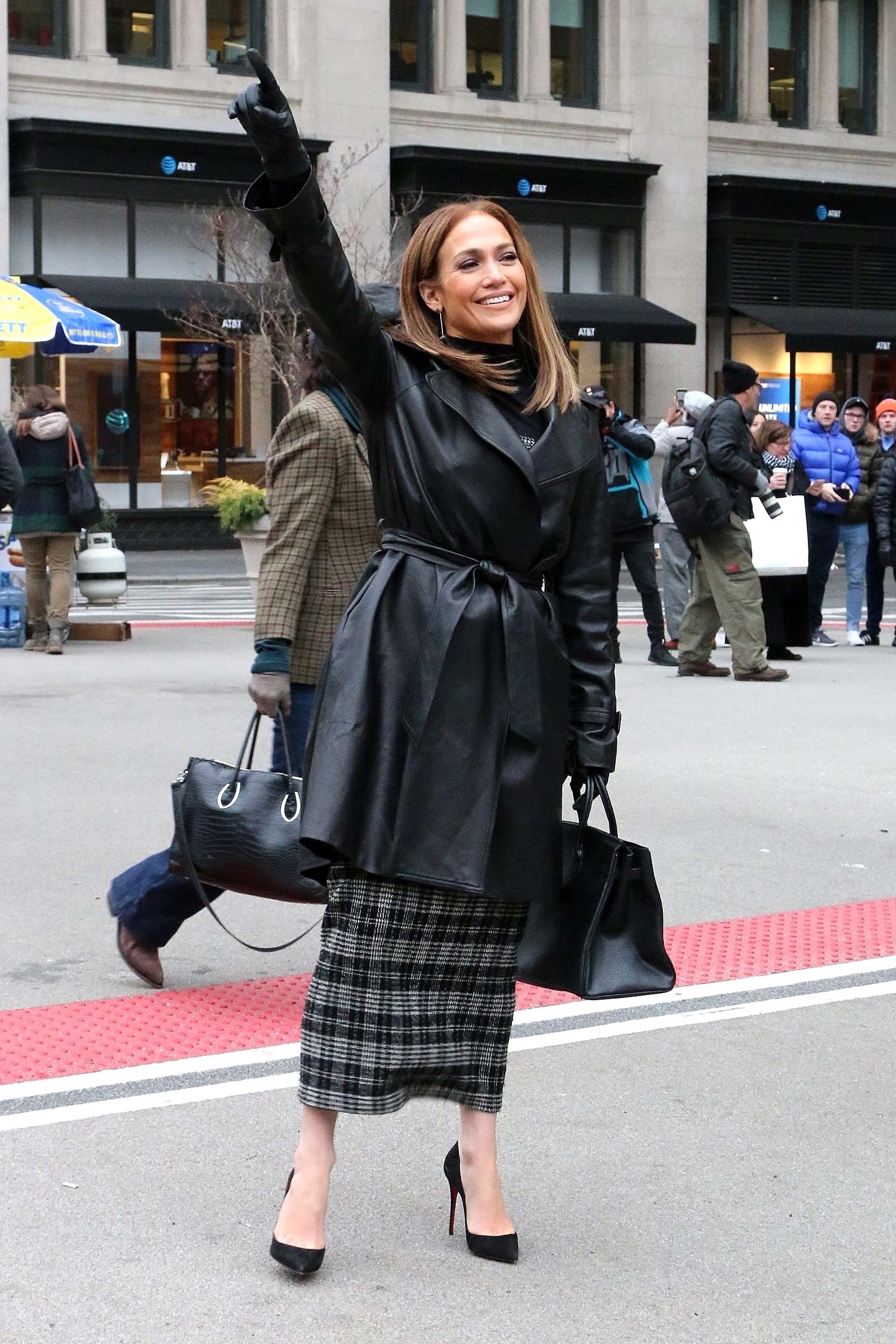 Jennifer Lopez is seen in NYC