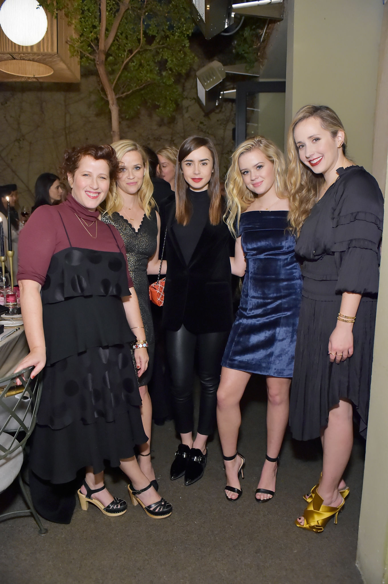 Lily Collins attends Molly R. Stern X Sarah Chloe Jewelry Collaboration Launch Dinner