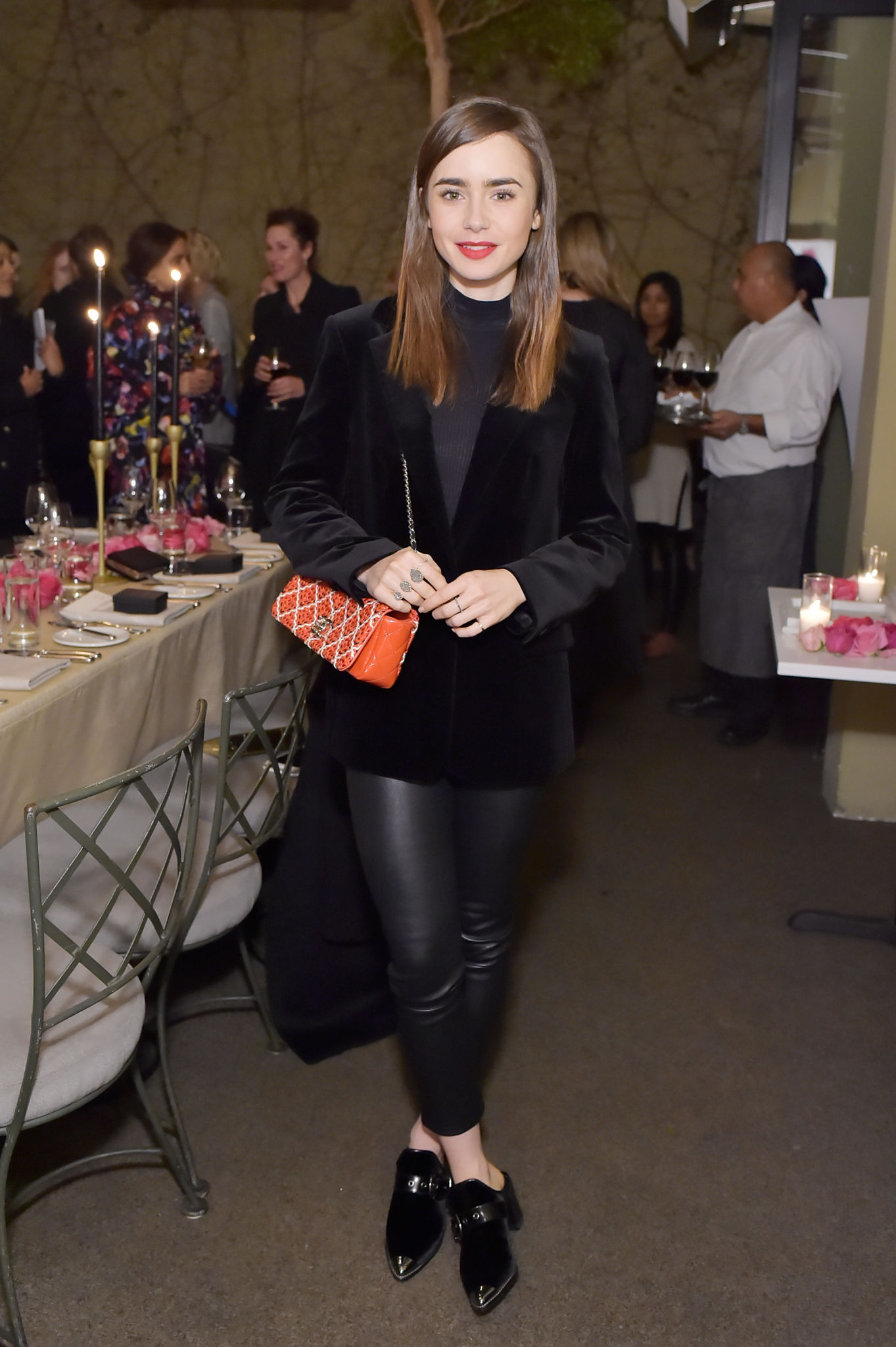 Lily Collins attends Molly R. Stern X Sarah Chloe Jewelry Collaboration Launch Dinner