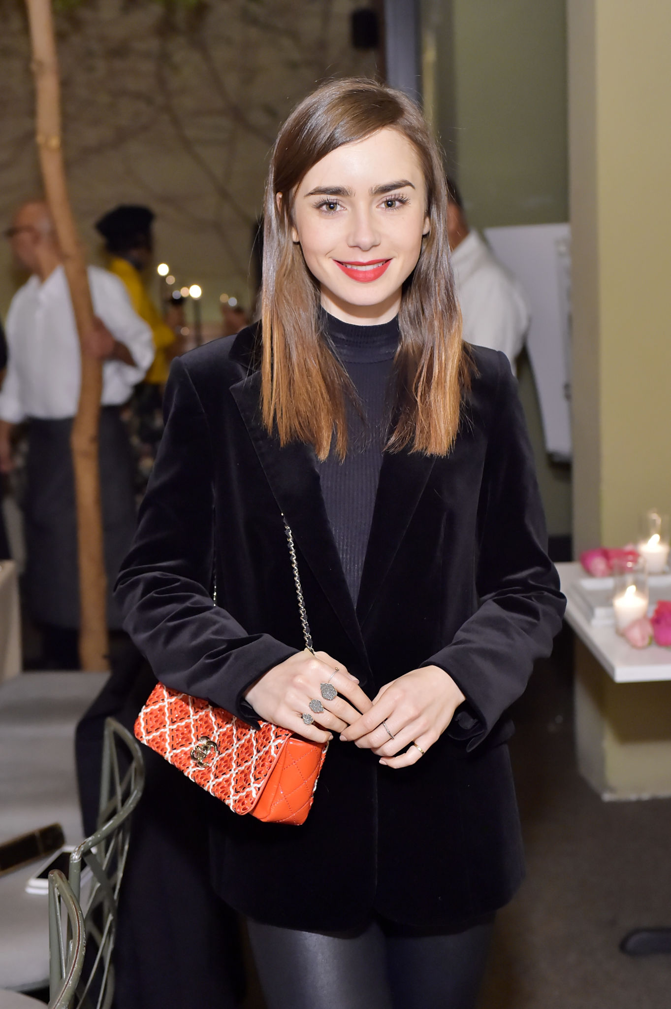 Lily Collins attends Molly R. Stern X Sarah Chloe Jewelry Collaboration Launch Dinner