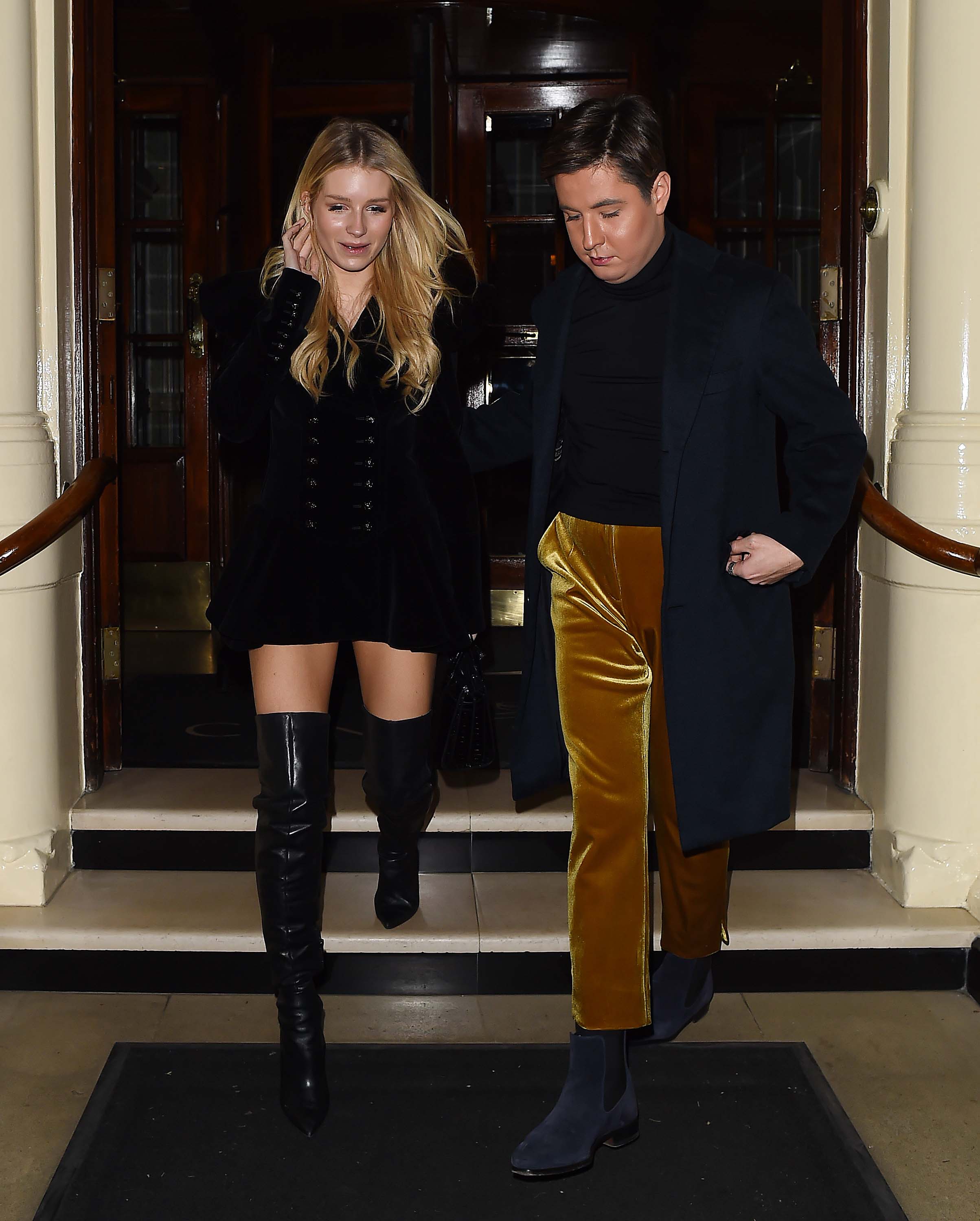 Lottie Moss leaves The Connaught Hotel