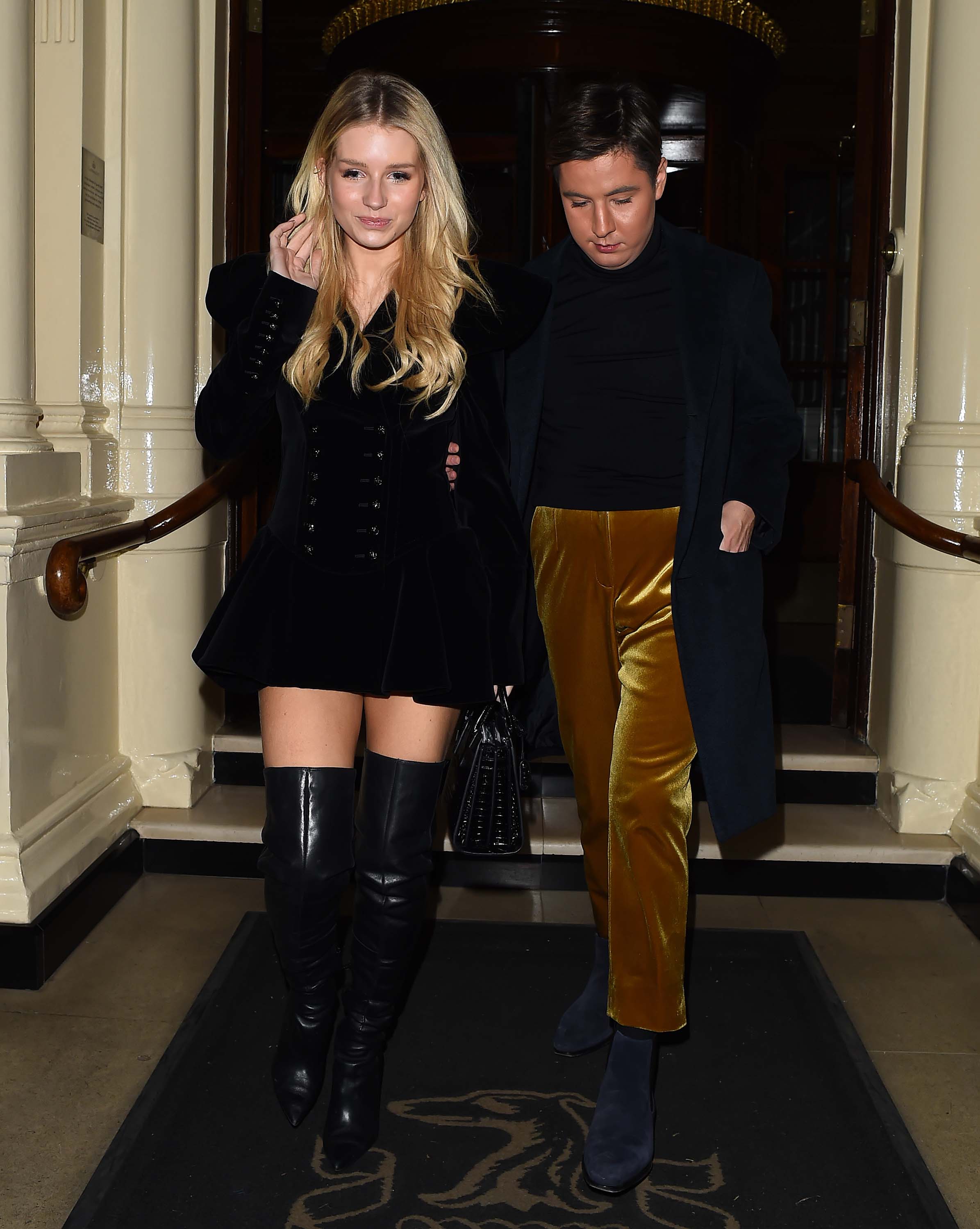 Lottie Moss leaves The Connaught Hotel