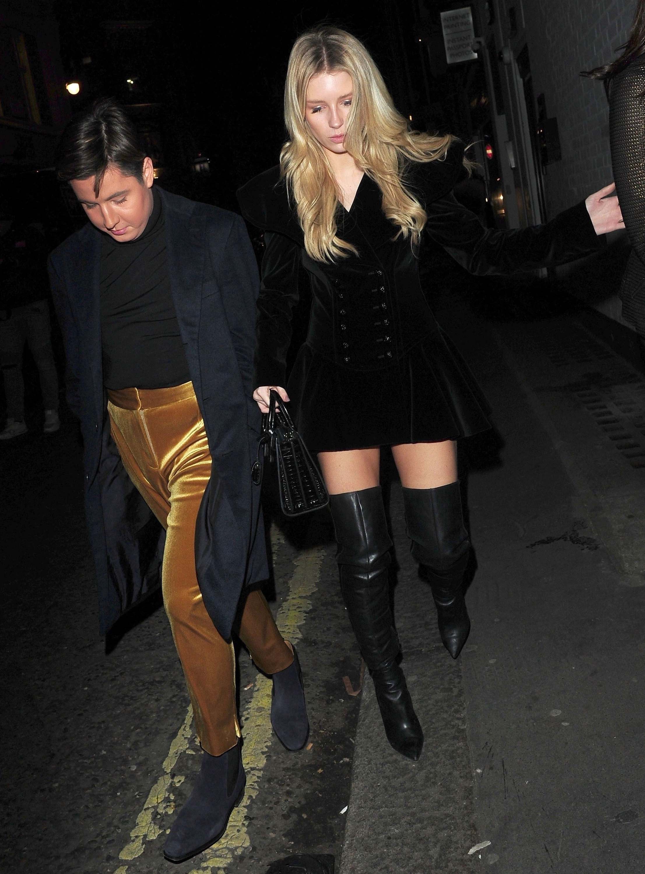 Lottie Moss leaves The Connaught Hotel