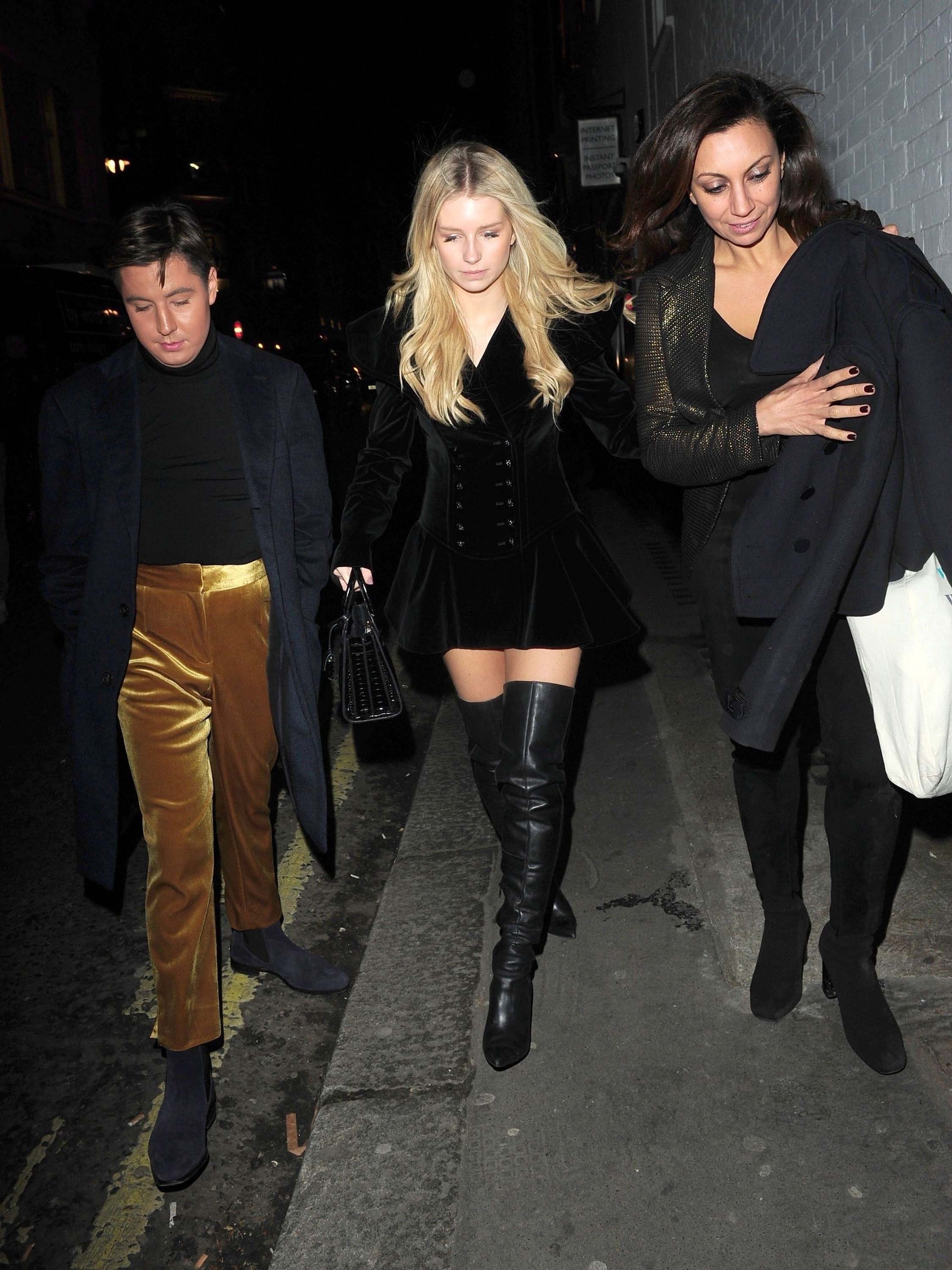 Lottie Moss leaves The Connaught Hotel