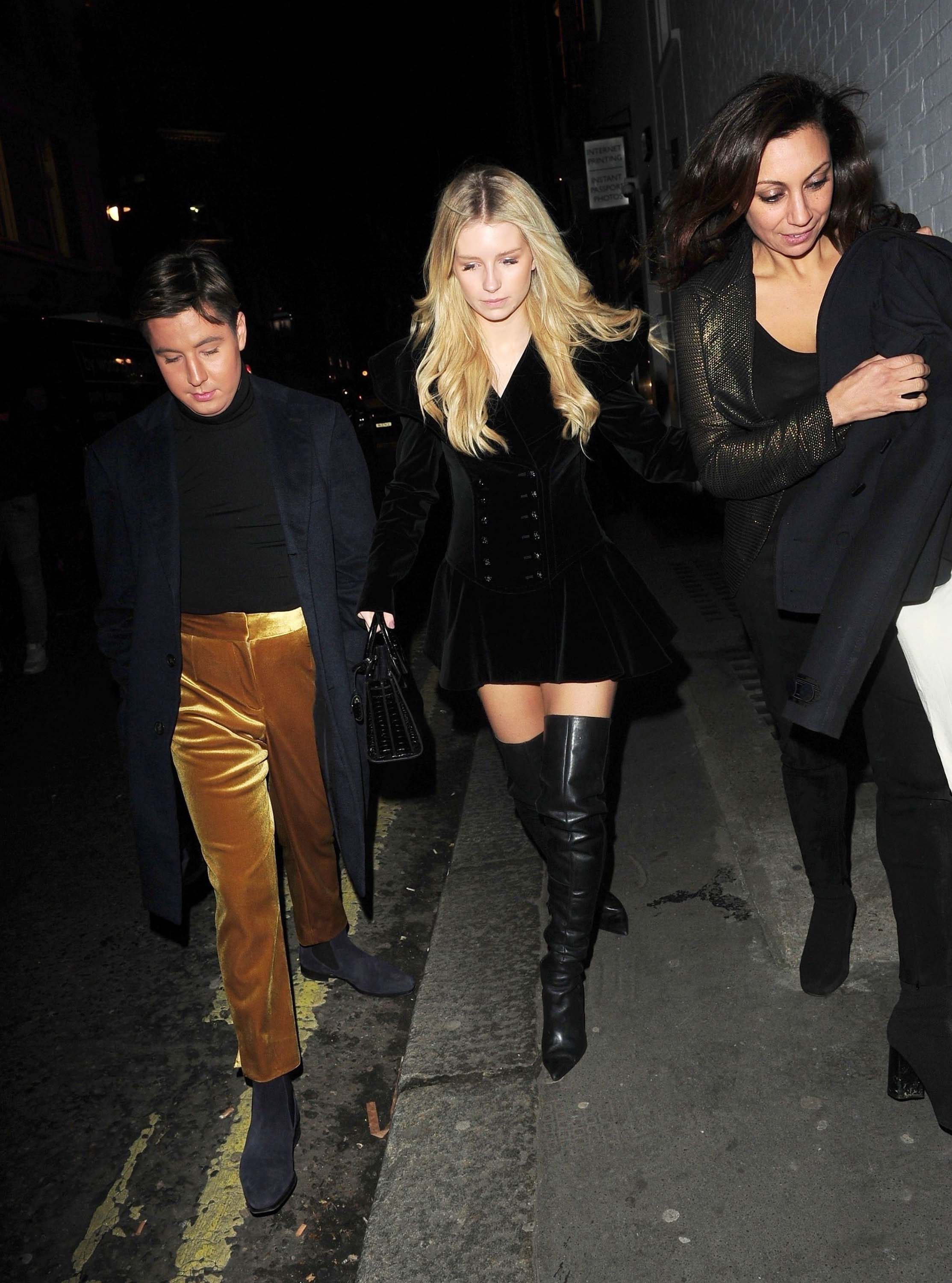 Lottie Moss leaves The Connaught Hotel