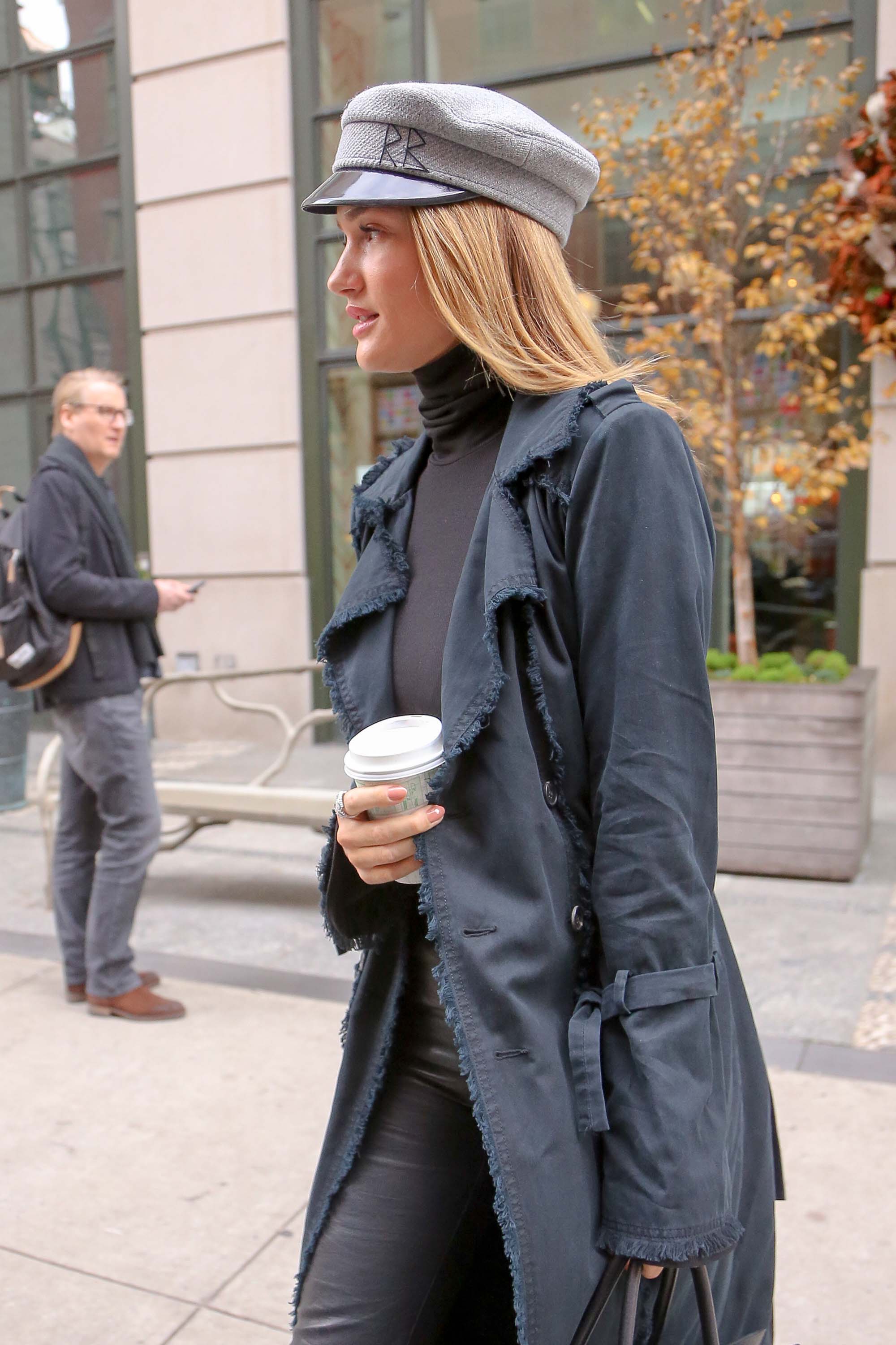 Rosie Huntington-Whiteley leaving her hotel