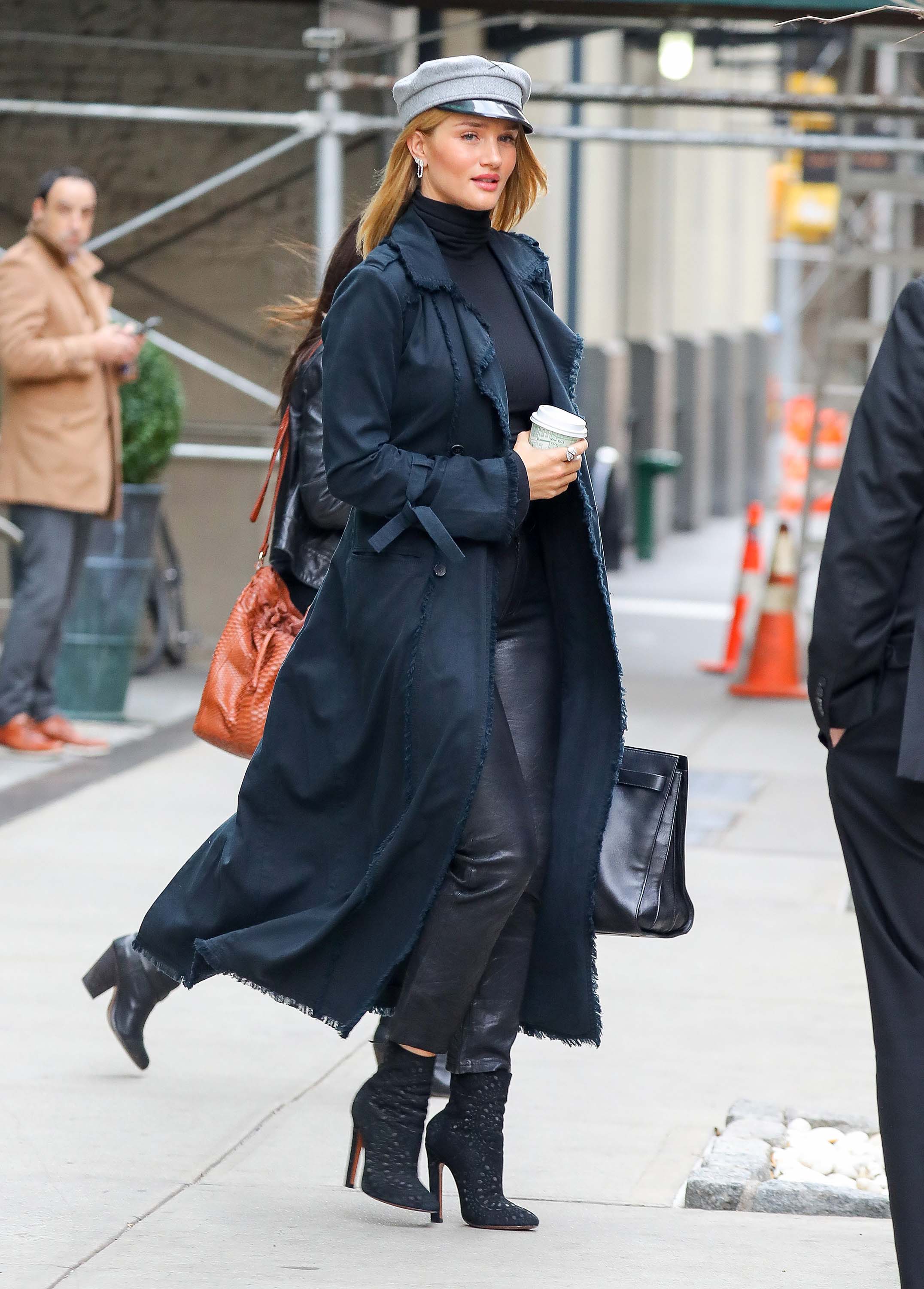 Rosie Huntington-Whiteley leaving her hotel