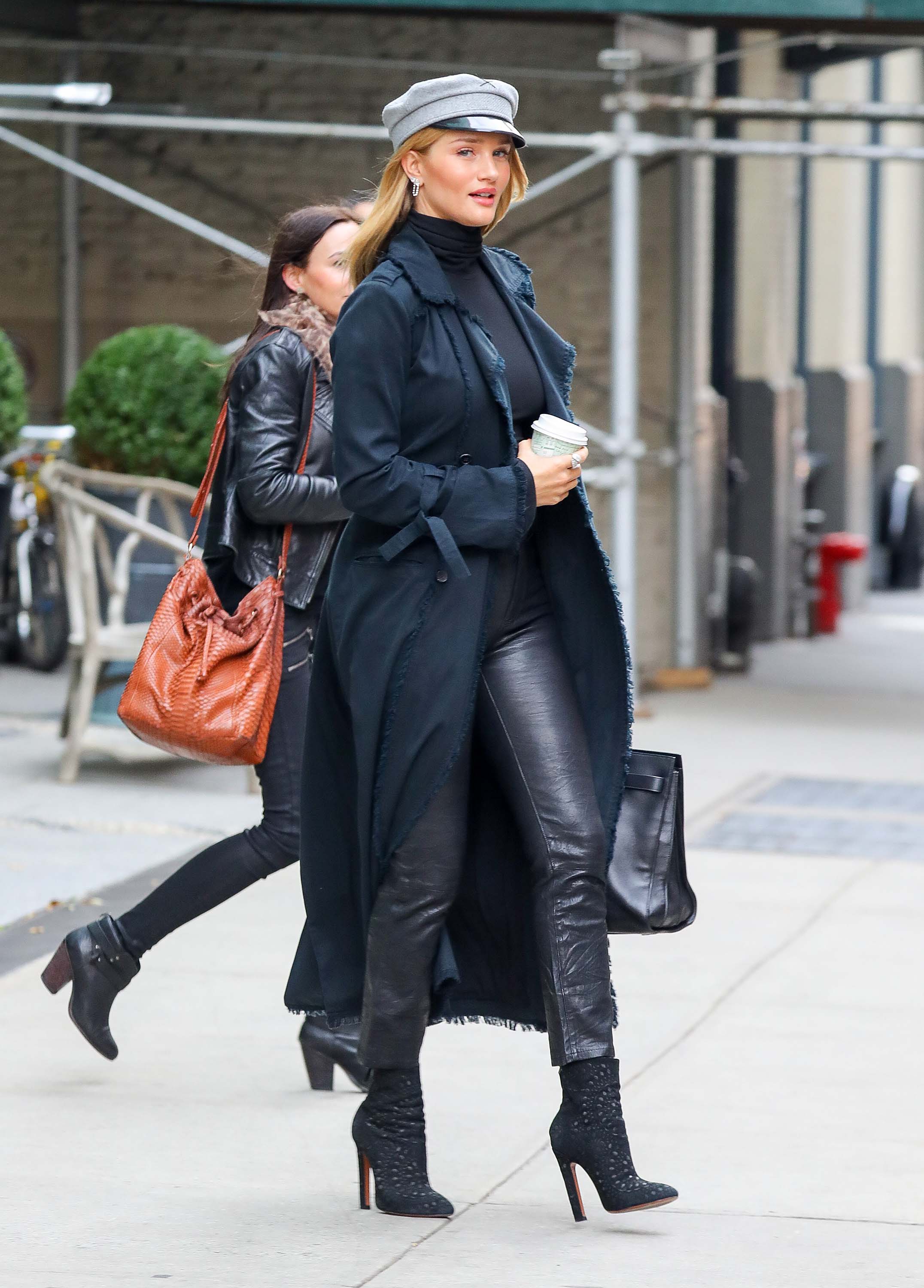 Rosie Huntington-Whiteley leaving her hotel