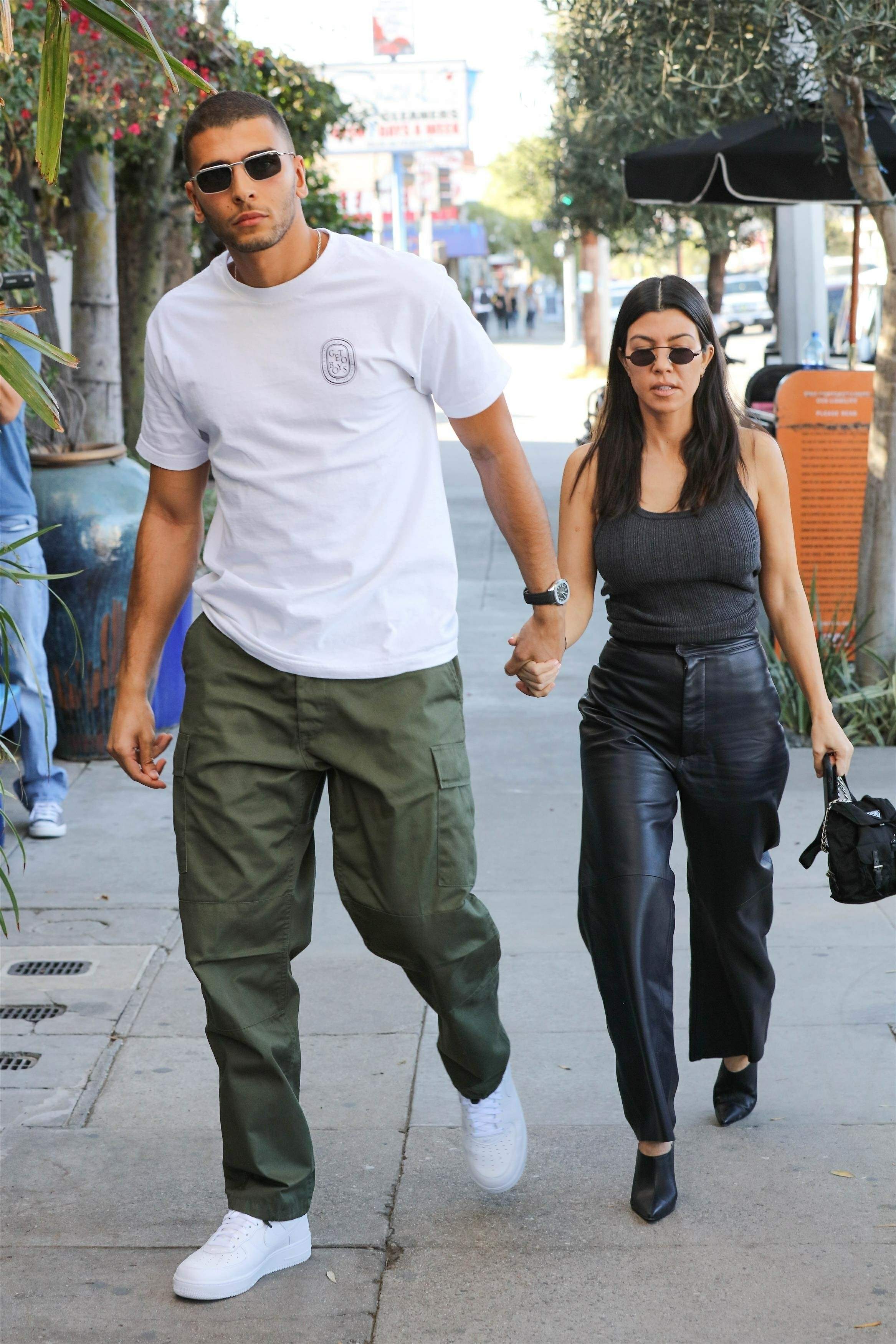 Kourtney Kardashian head to lunch