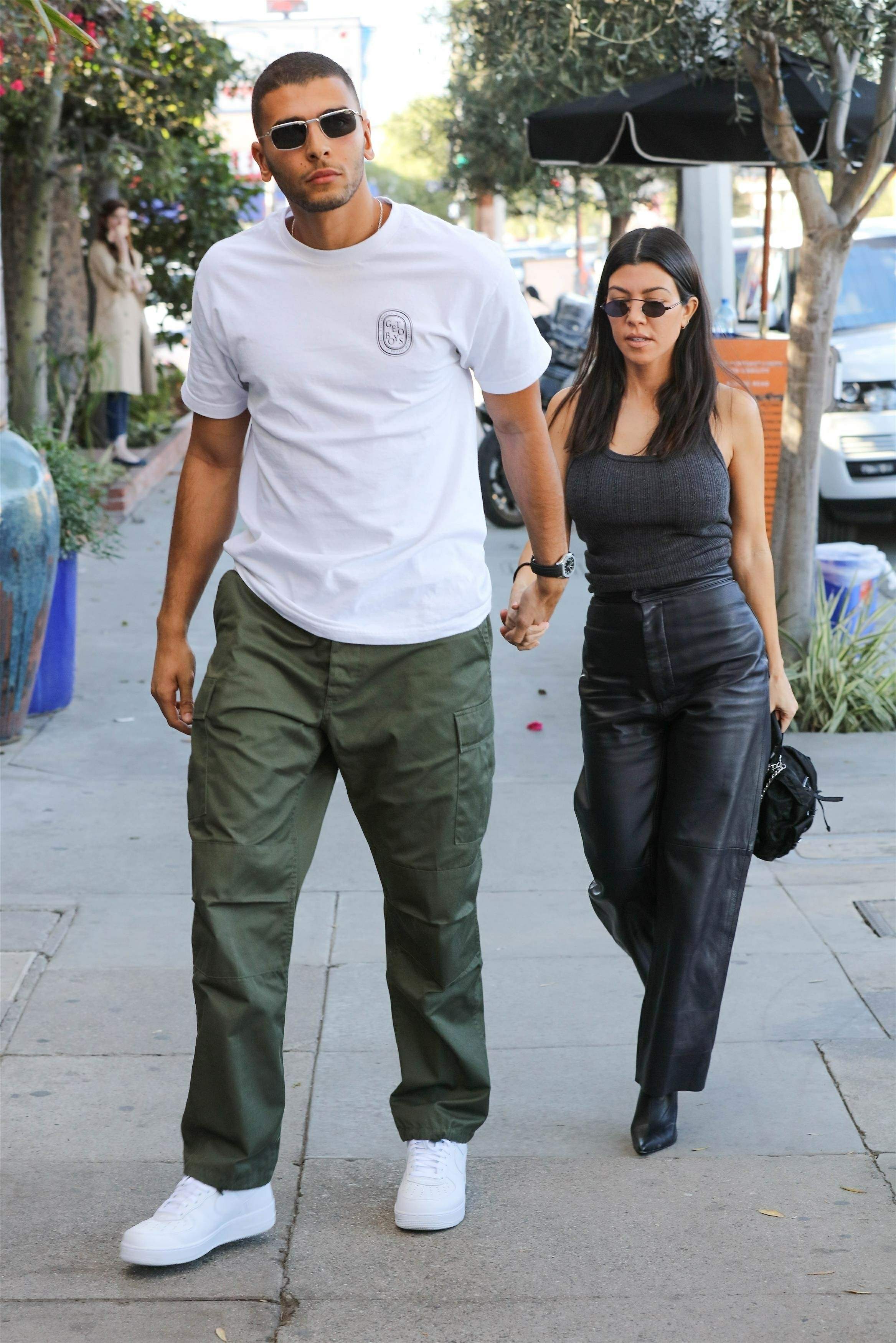 Kourtney Kardashian head to lunch