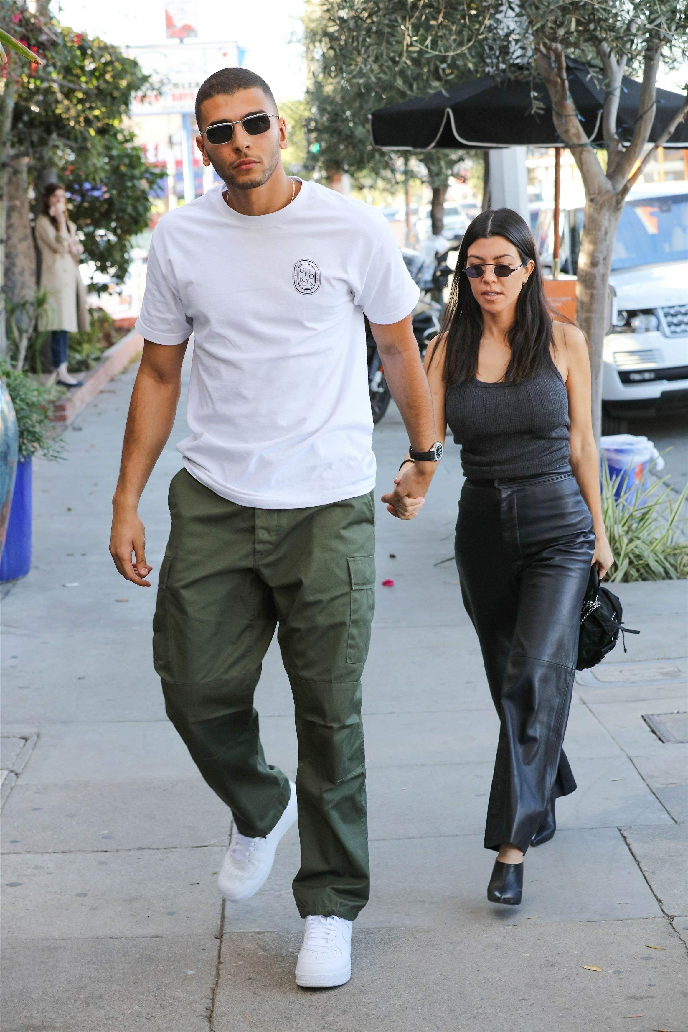 Kourtney Kardashian head to lunch