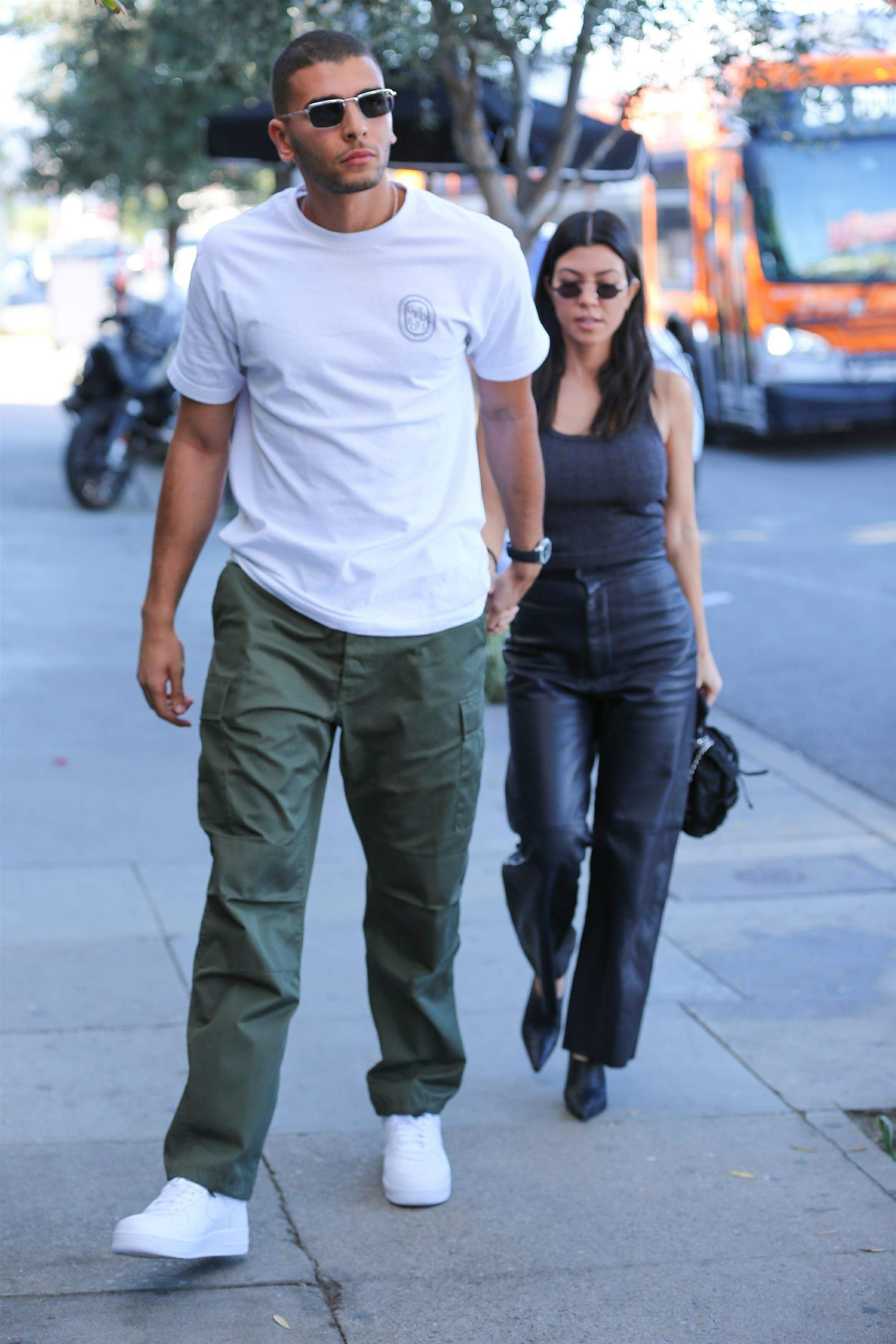 Kourtney Kardashian head to lunch