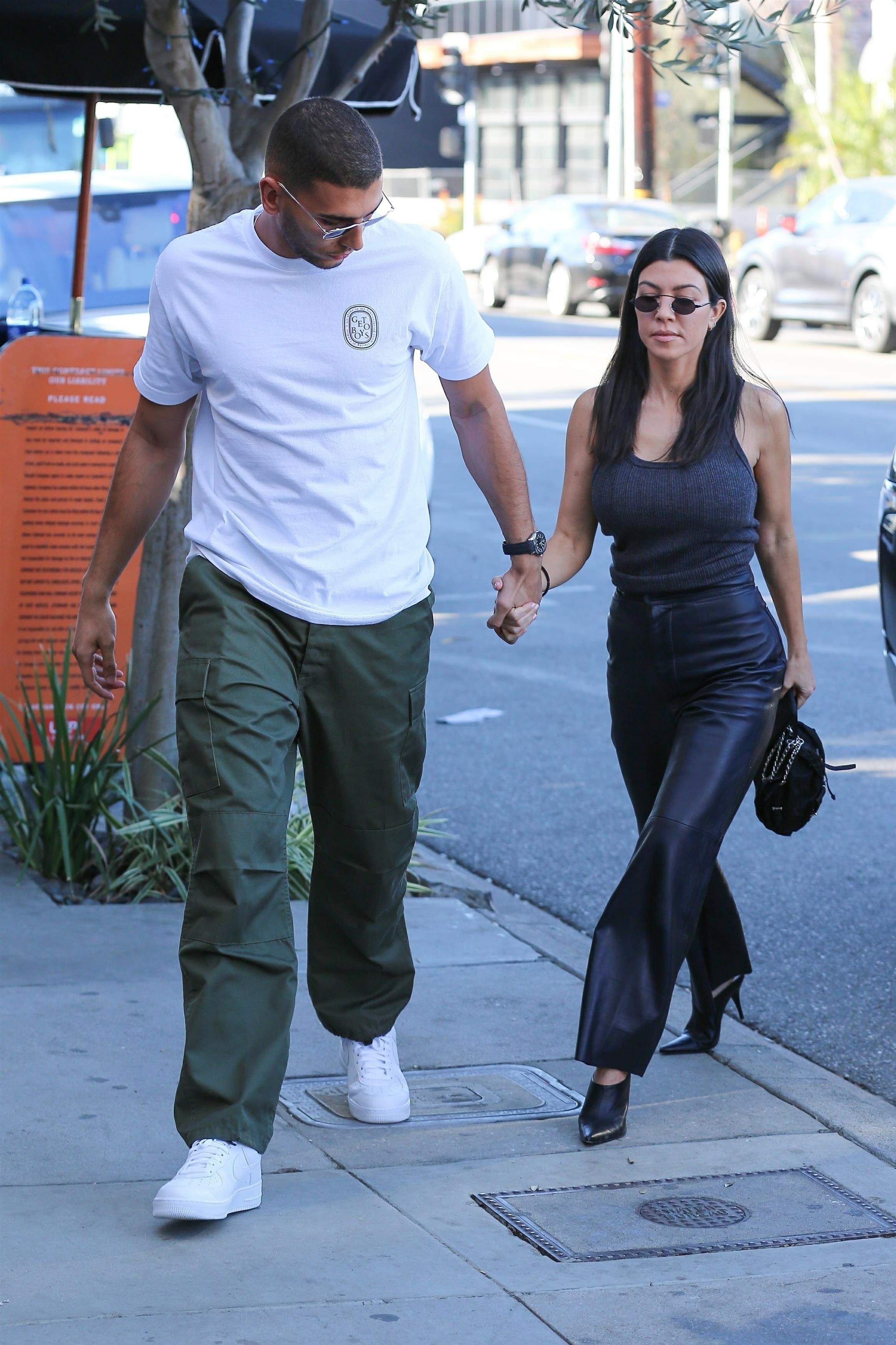 Kourtney Kardashian head to lunch